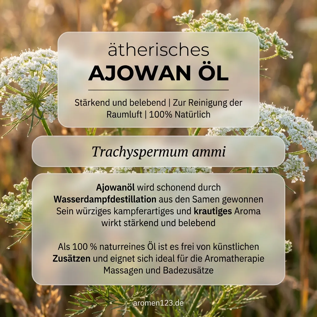 Ätherisches Ajowanöl - Trachyspermum ammi aus EU