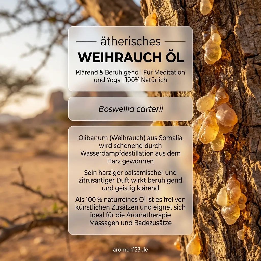 Braunglasflasche ätherisches Olibanumöl Weihrauch Somalia von aromen123