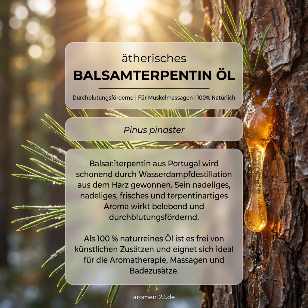 Braunglasflasche ätherisches Balsamterpentinöl Portugiesisch von aromen123