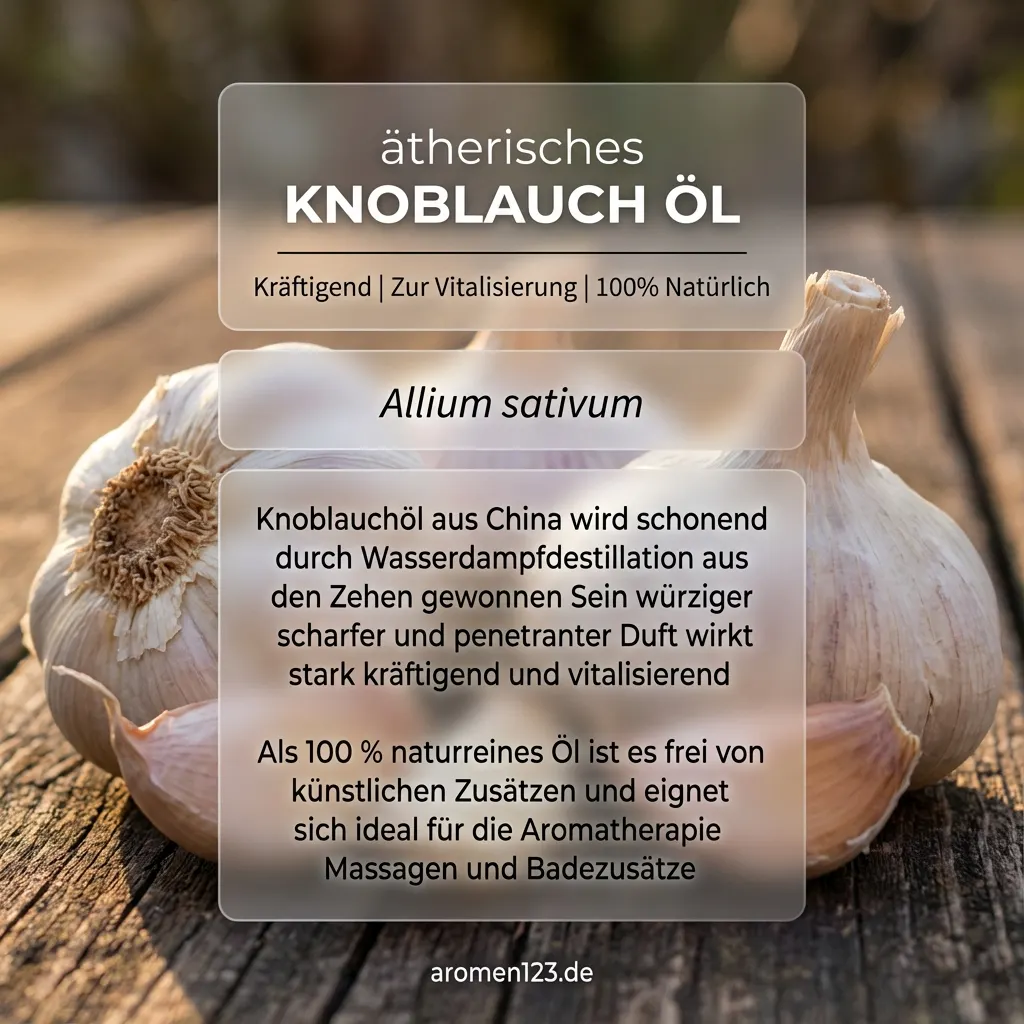 Braunglasflasche ätherisches Knoblauchöl chinesisch von aromen123