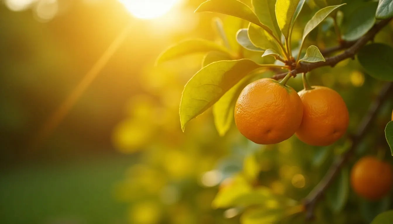 Tangerinen am Baum Citrus reticulata, Herkunft des Tangerinenöls von aromen123