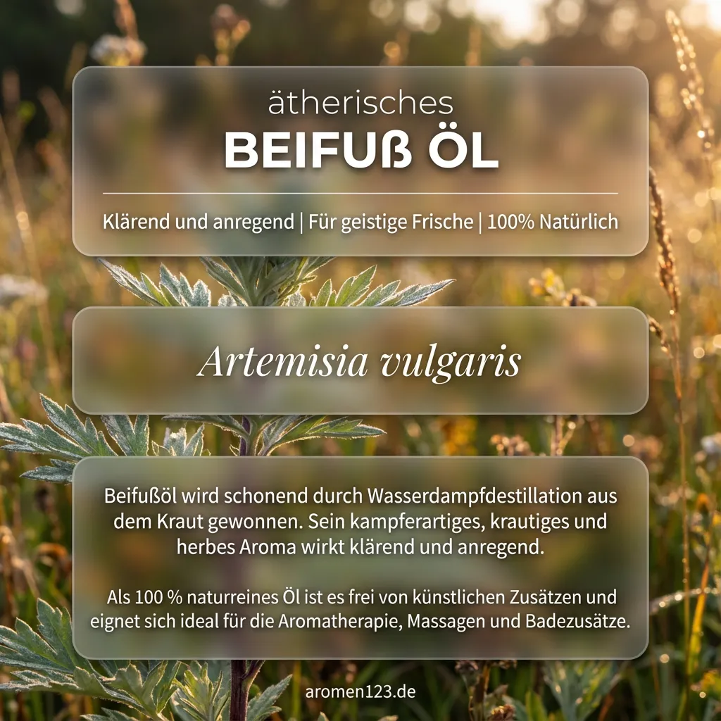 Braunglasflasche ätherisches Beifußöl Artemisia vulgaris von aromen123