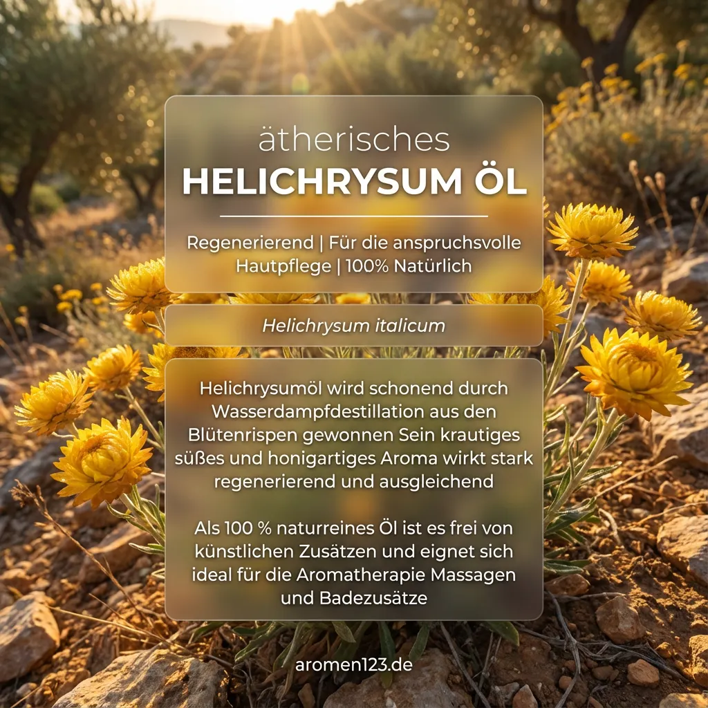 Braunglasflasche ätherisches Helichrysumöl Immortellenöl EU von aromen123