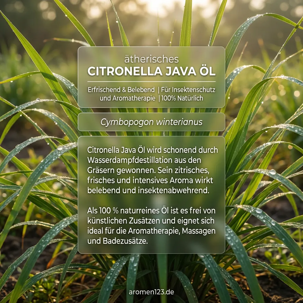 Braunglasflasche ätherisches Citronellaöl Java von aromen123