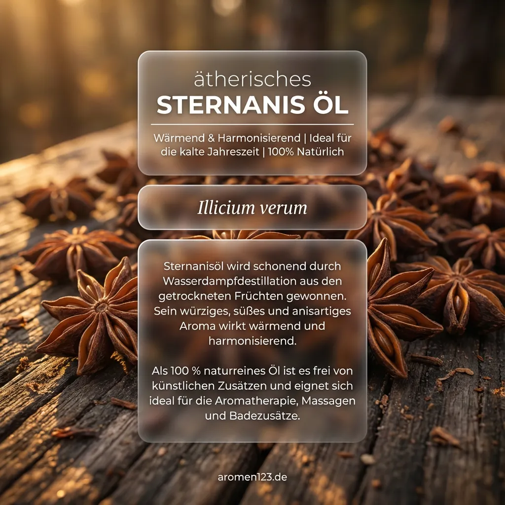 Braunglasflasche aetherisches Sternanisöl von aromen123