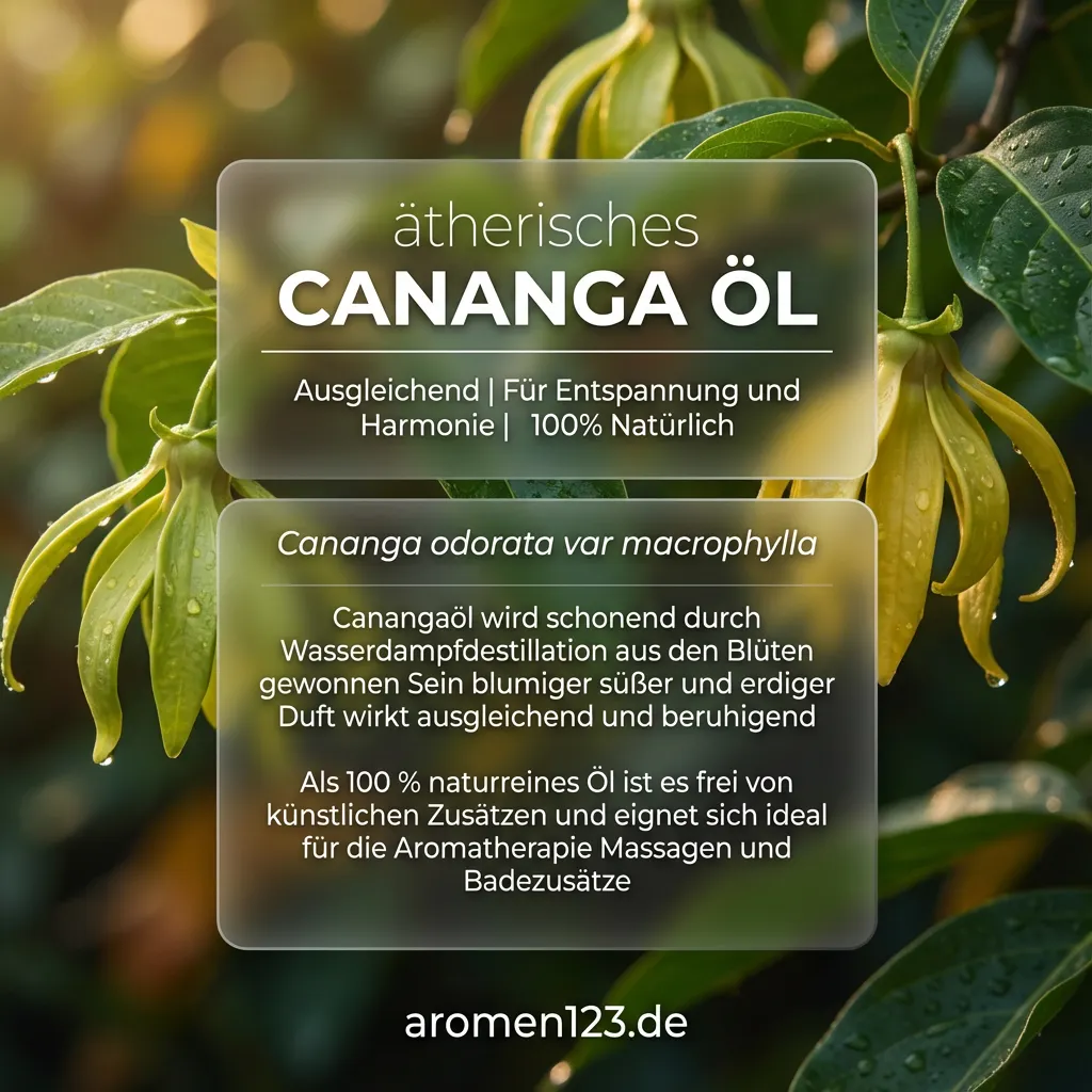 Braunglasflasche ätherisches Canangaöl naturrein von aromen123