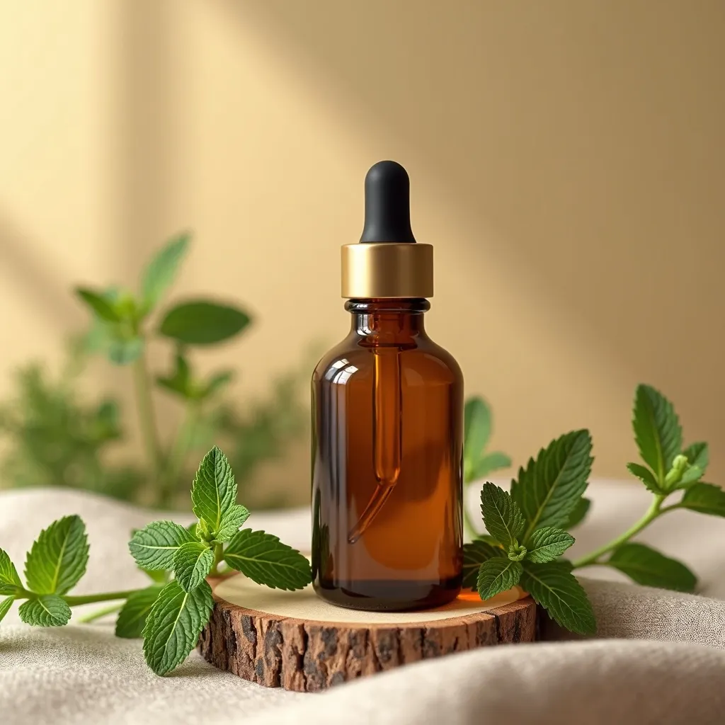 Ätherisches Minzöl rektifiziert 10ml - Indische Premium-Qualität Ätherisches Minzöl rektifiziert indisch mit frischen Minzblättern arrangiert