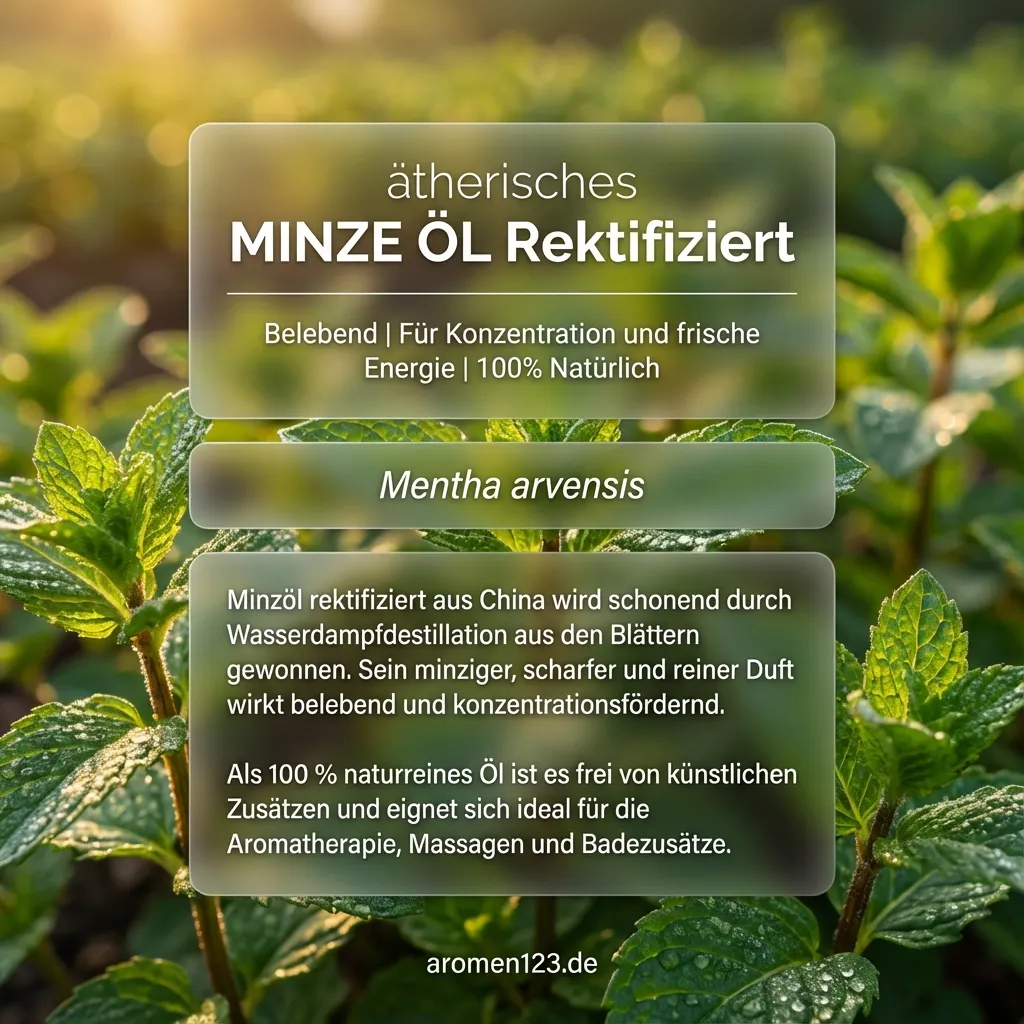 Braunglasflasche Minzöl rektifiziert chinesisch von aromen123
