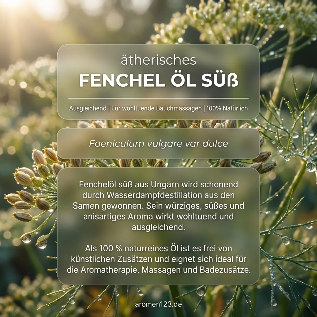 Braunglasflasche ätherisches Fenchelöl süß von aromen123