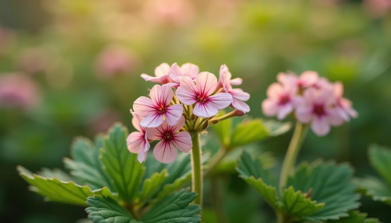 Pelargonienfeld in Ägypten, Herkunft des ätherischen Geraniumöls von aromen123
