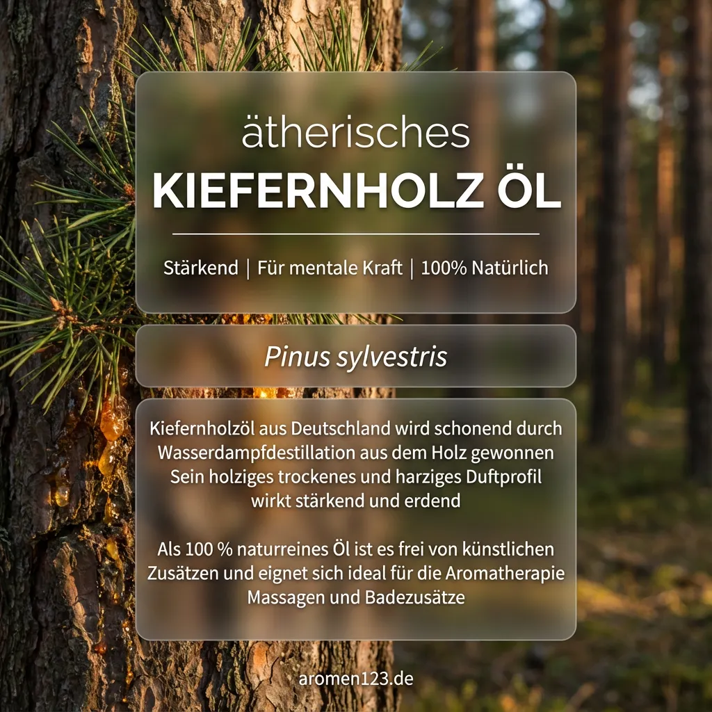 Kiefernholzöl ätherisch - Pinus sylvestris aus Deutschland Braunglasflasche ätherisches Kiefernholzöl Pinus sylvestris von aromen123