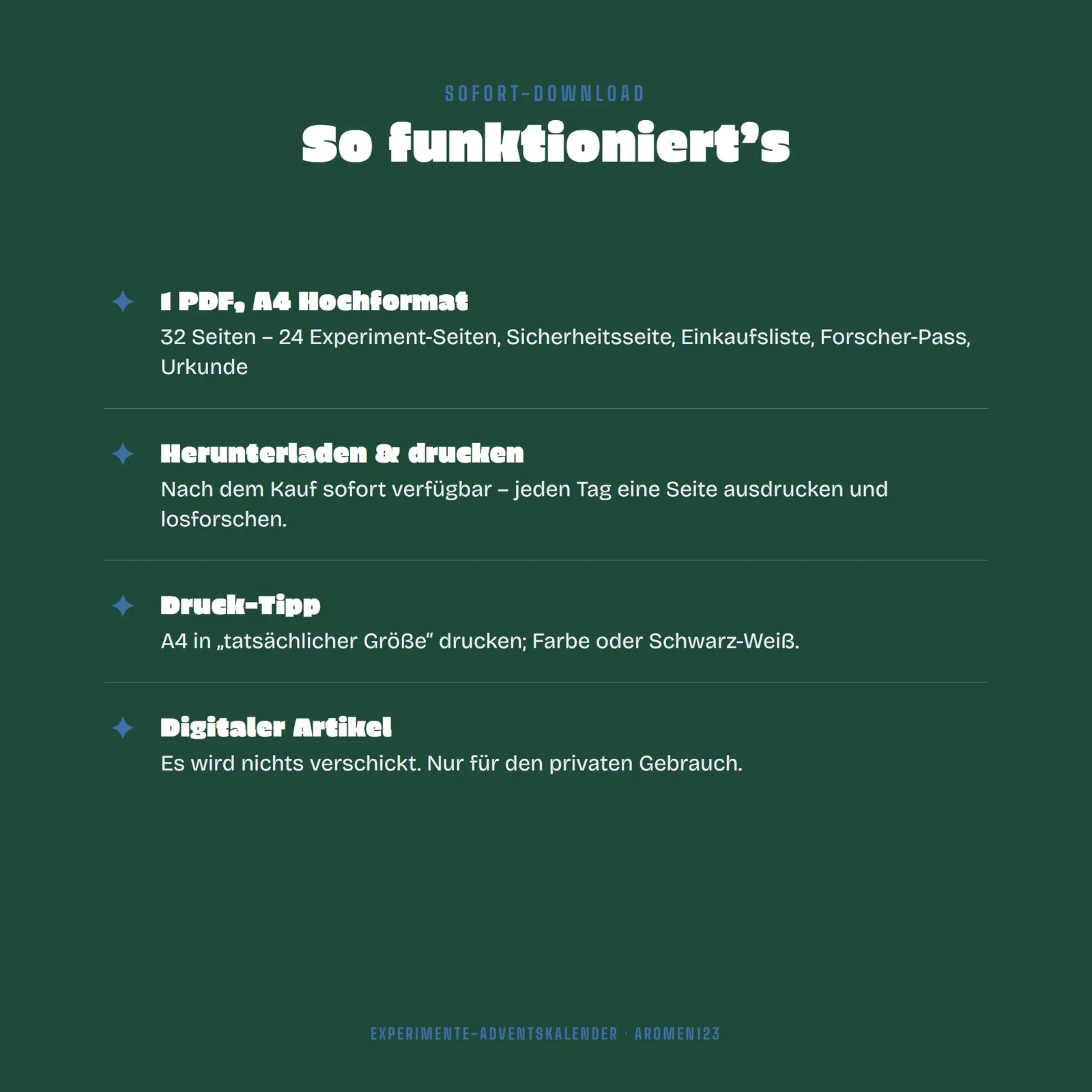 Experimente-Adventskalender für Kinder – Winter-Forscherlabor – Einblick 4