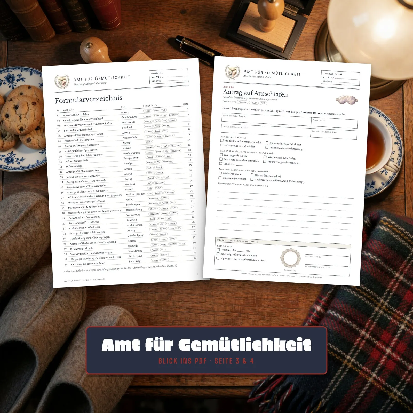 Lustige Formulare zum Ausdrucken – Amt für Gemütlichkeit Lustige Formulare zum Ausdrucken – Amt für Gemütlichkeit – Einblick 2