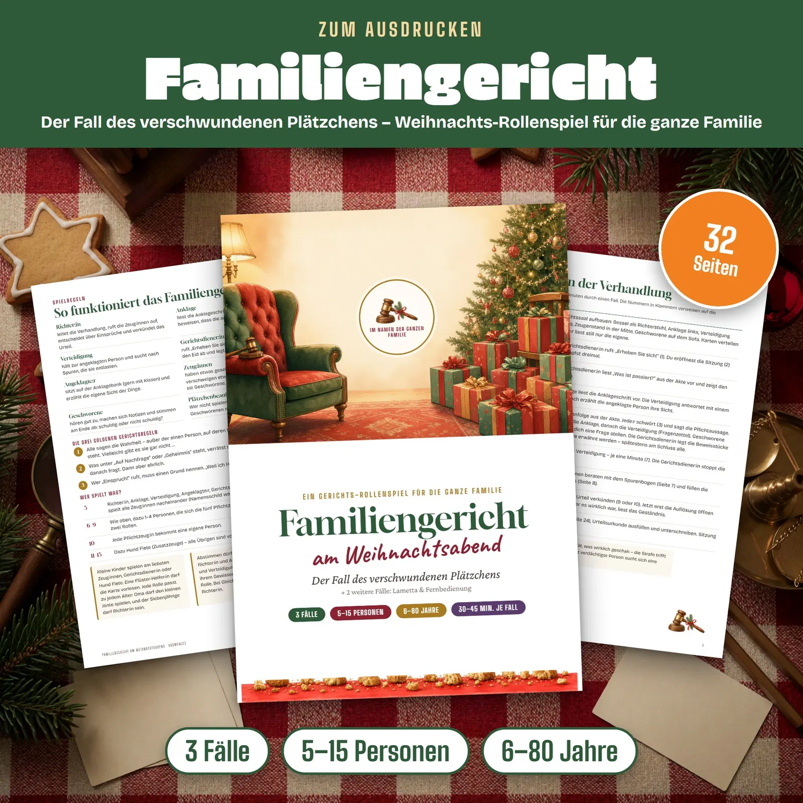 Familiengericht Weihnachten – Der Fall des verschwundenen Plätzchens – Titelbild