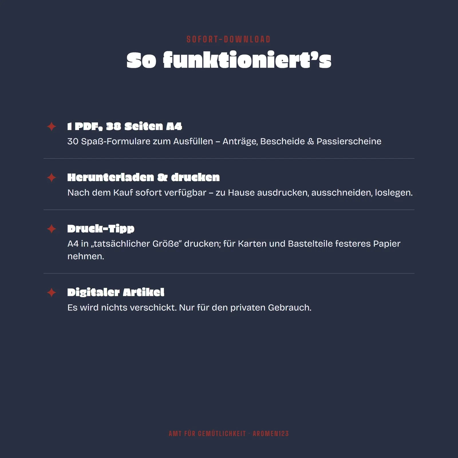 Lustige Formulare zum Ausdrucken – Amt für Gemütlichkeit Lustige Formulare zum Ausdrucken – Amt für Gemütlichkeit – Einblick 4