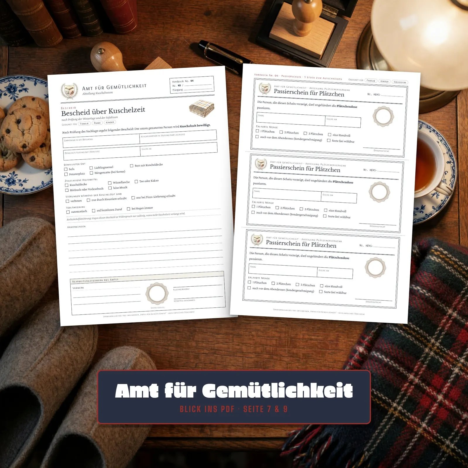 Lustige Formulare zum Ausdrucken – Amt für Gemütlichkeit Lustige Formulare zum Ausdrucken – Amt für Gemütlichkeit – Einblick 3