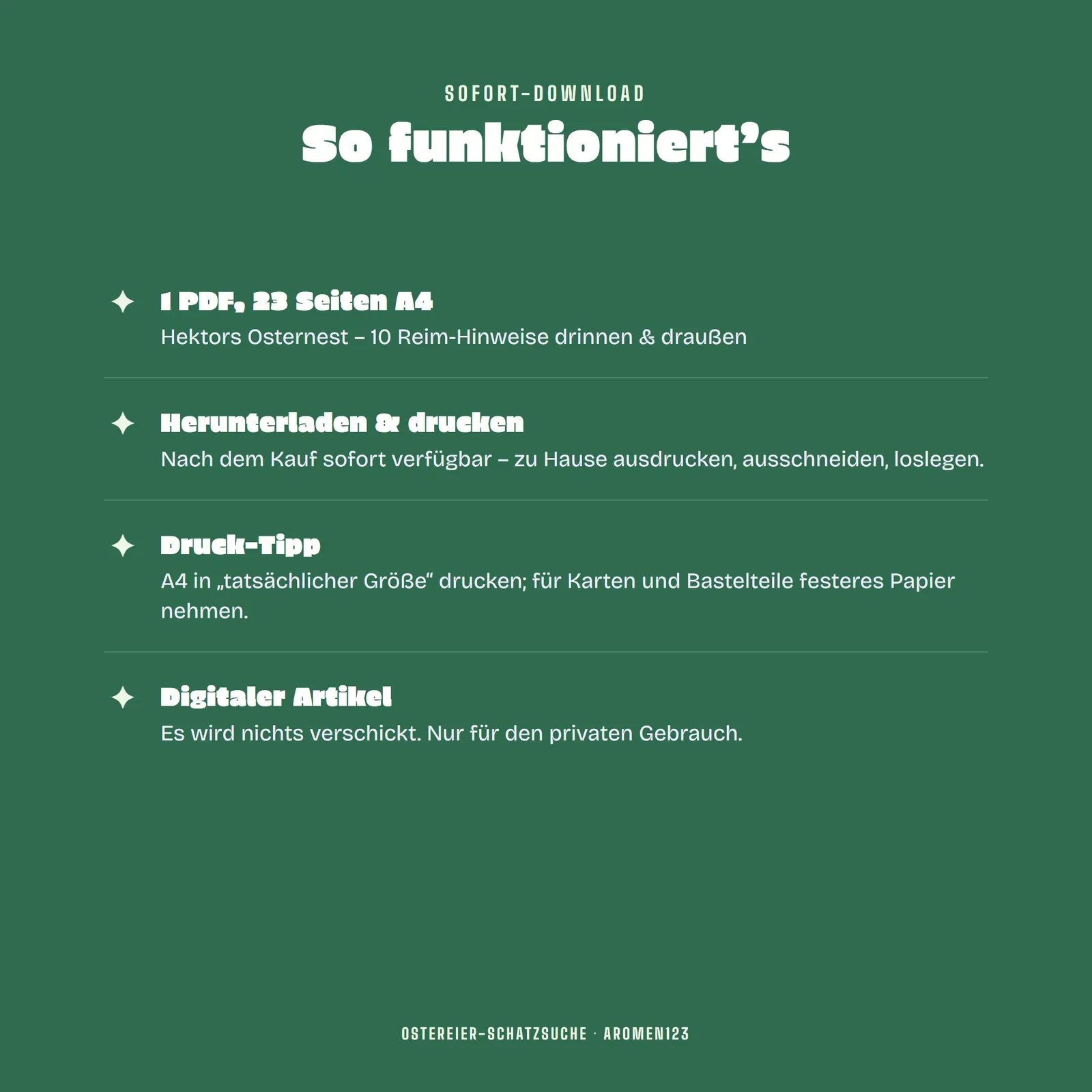 Ostereier-Schatzsuche zum Ausdrucken – Hektors Osternest Ostereier-Schatzsuche zum Ausdrucken – Hektors Osternest – Einblick 4