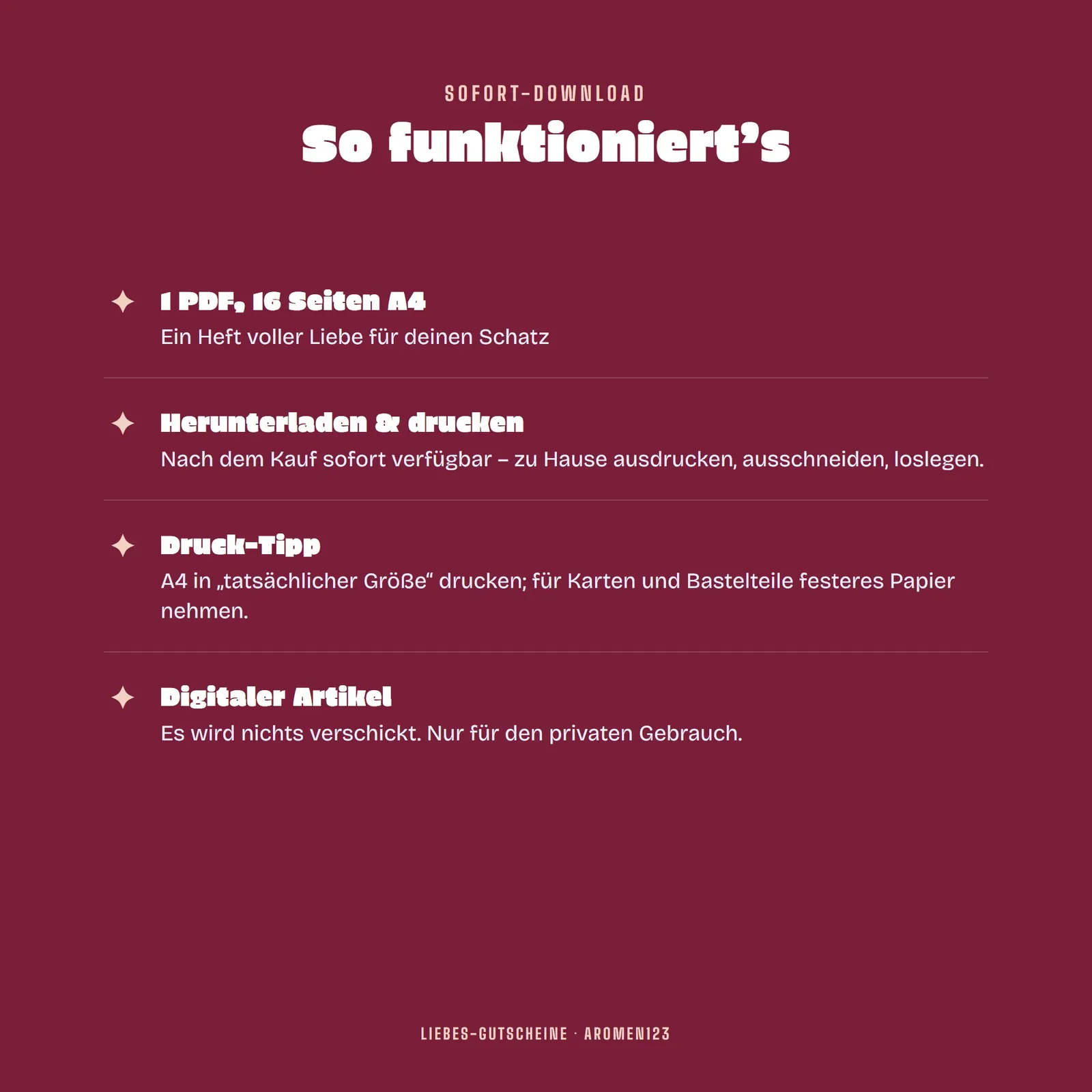 Liebesgutscheine zum Ausdrucken – Ein Heft voller Liebe – Einblick 4