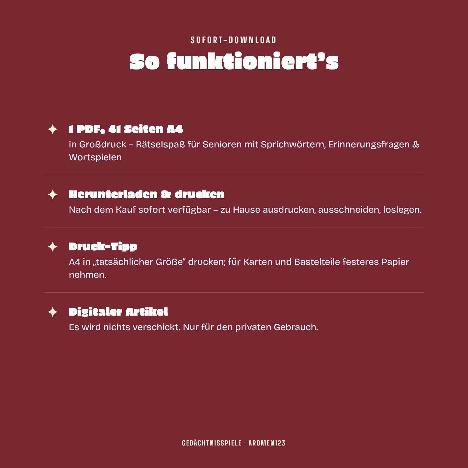 Gedächtnisspiele für Senioren in Großdruck – Rätselspaß zum Ausdrucken Gedächtnisspiele für Senioren in Großdruck – Rätselspaß zum Ausdrucken – Einblick 4