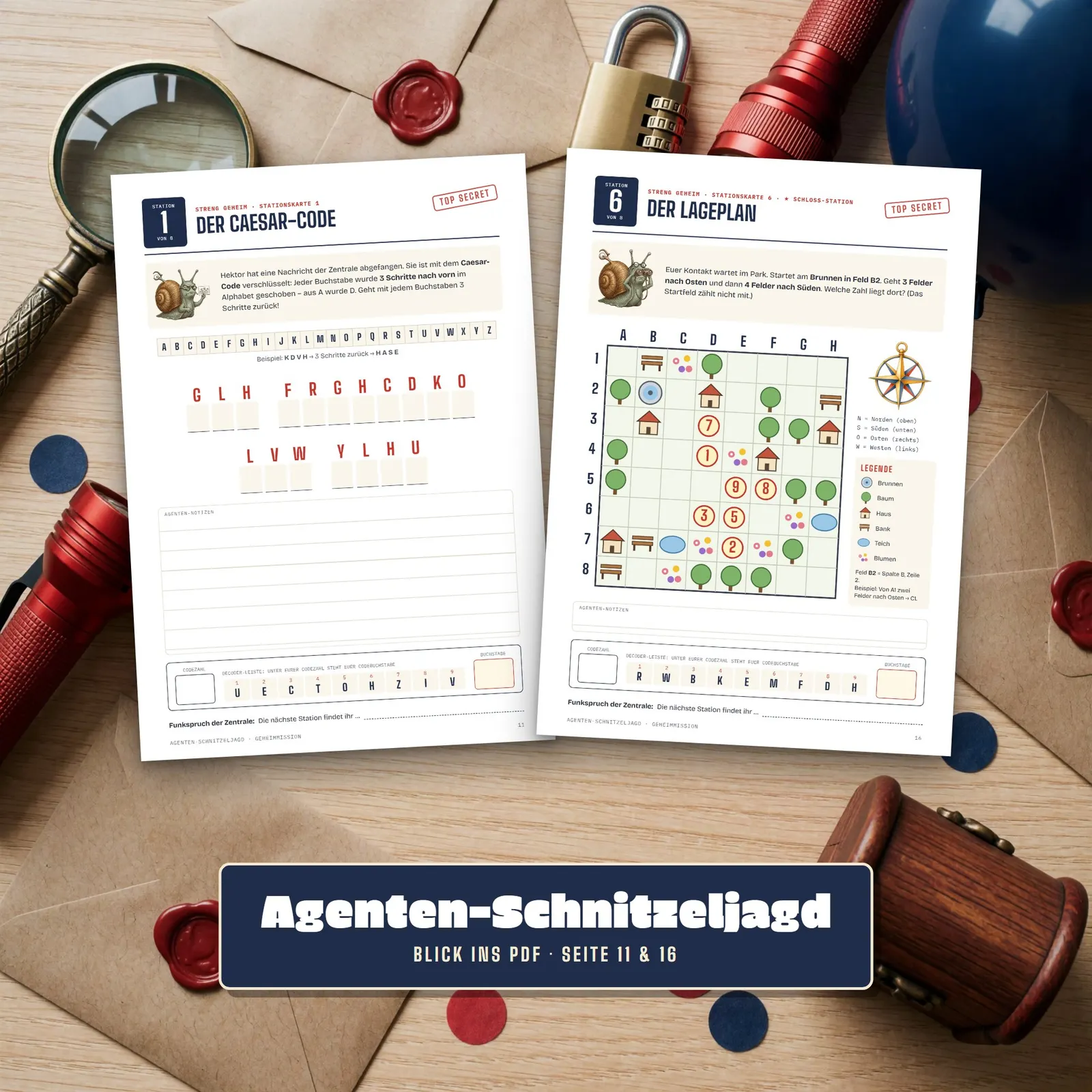 Agenten-Schnitzeljagd zum Kindergeburtstag – Geheimmission – Einblick 2