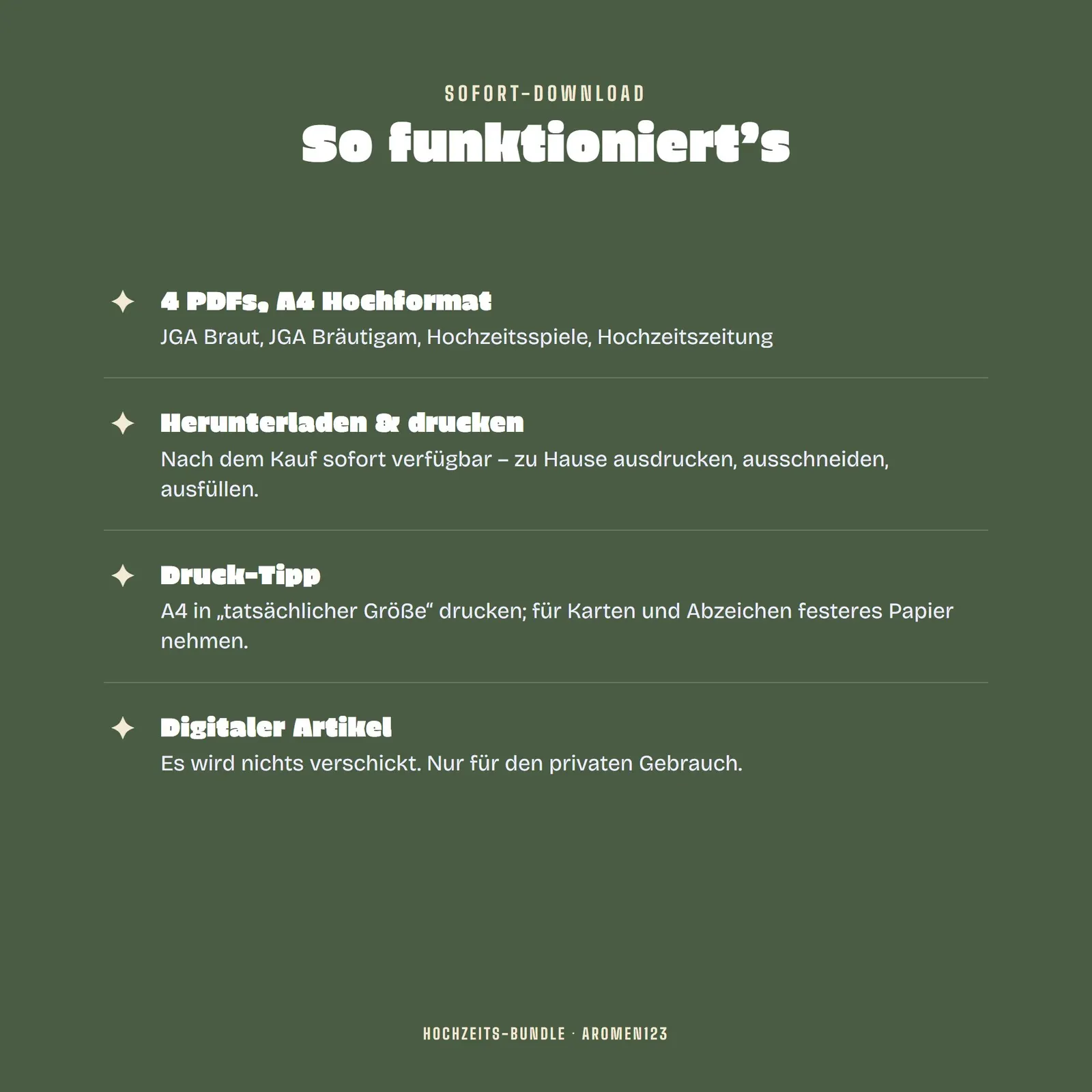Hochzeits-Bundle – JGA-Spiele, Hochzeitsspiele und Hochzeitszeitung – Einblick 4