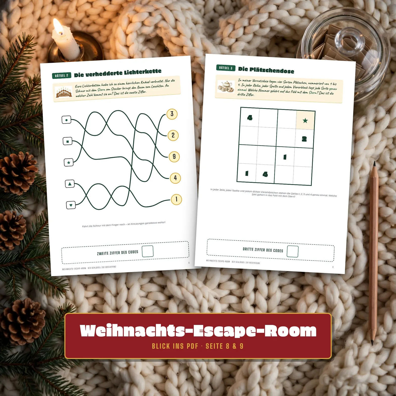 Weihnachts-Escape-Room für Erwachsene – Der Schlüssel zur Bescherung Weihnachts-Escape-Room für Erwachsene – Der Schlüssel zur Bescherung – Einblick 3