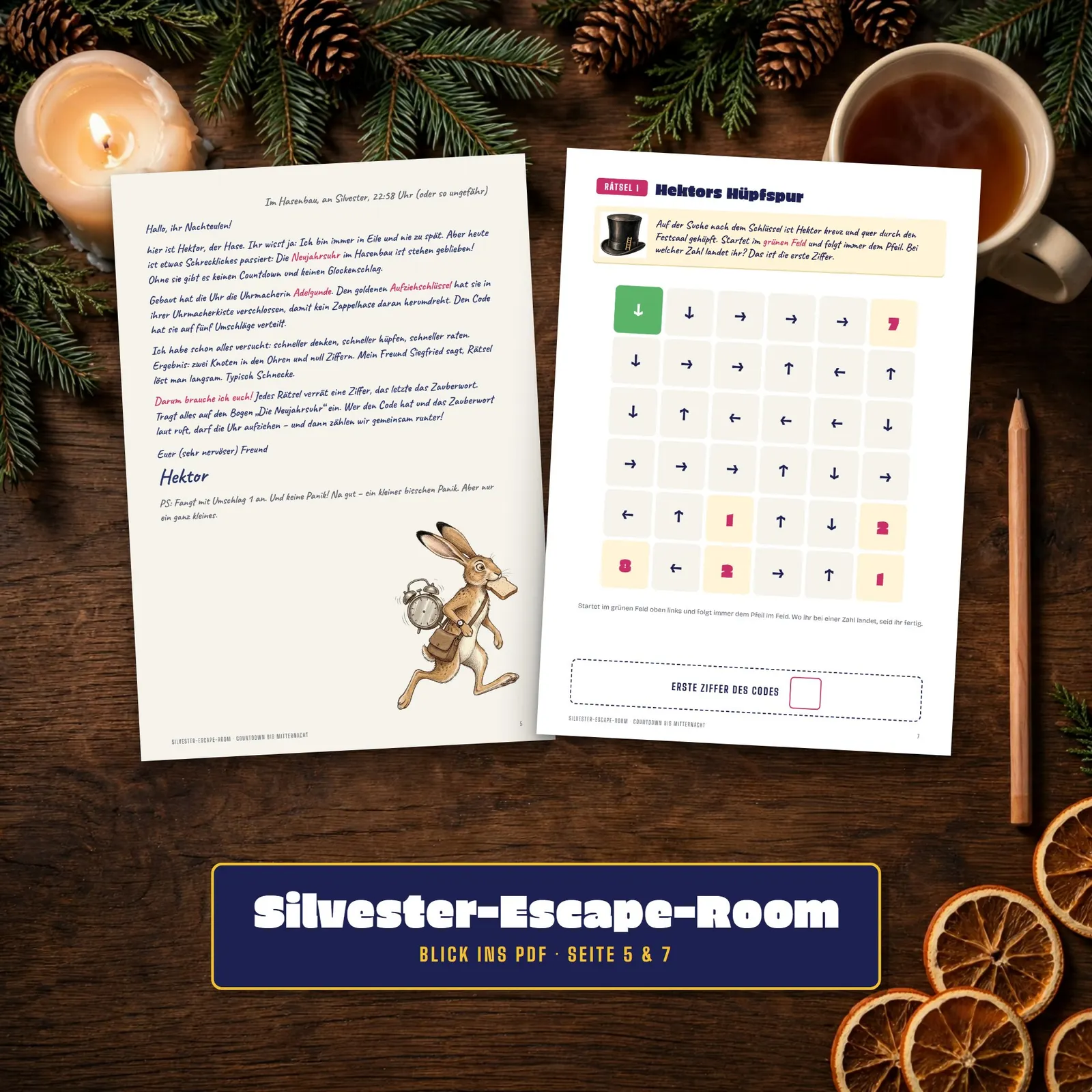 Silvester-Escape-Room für die Familie – Countdown bis Mitternacht Silvester-Escape-Room für die Familie – Countdown bis Mitternacht – Einblick 2