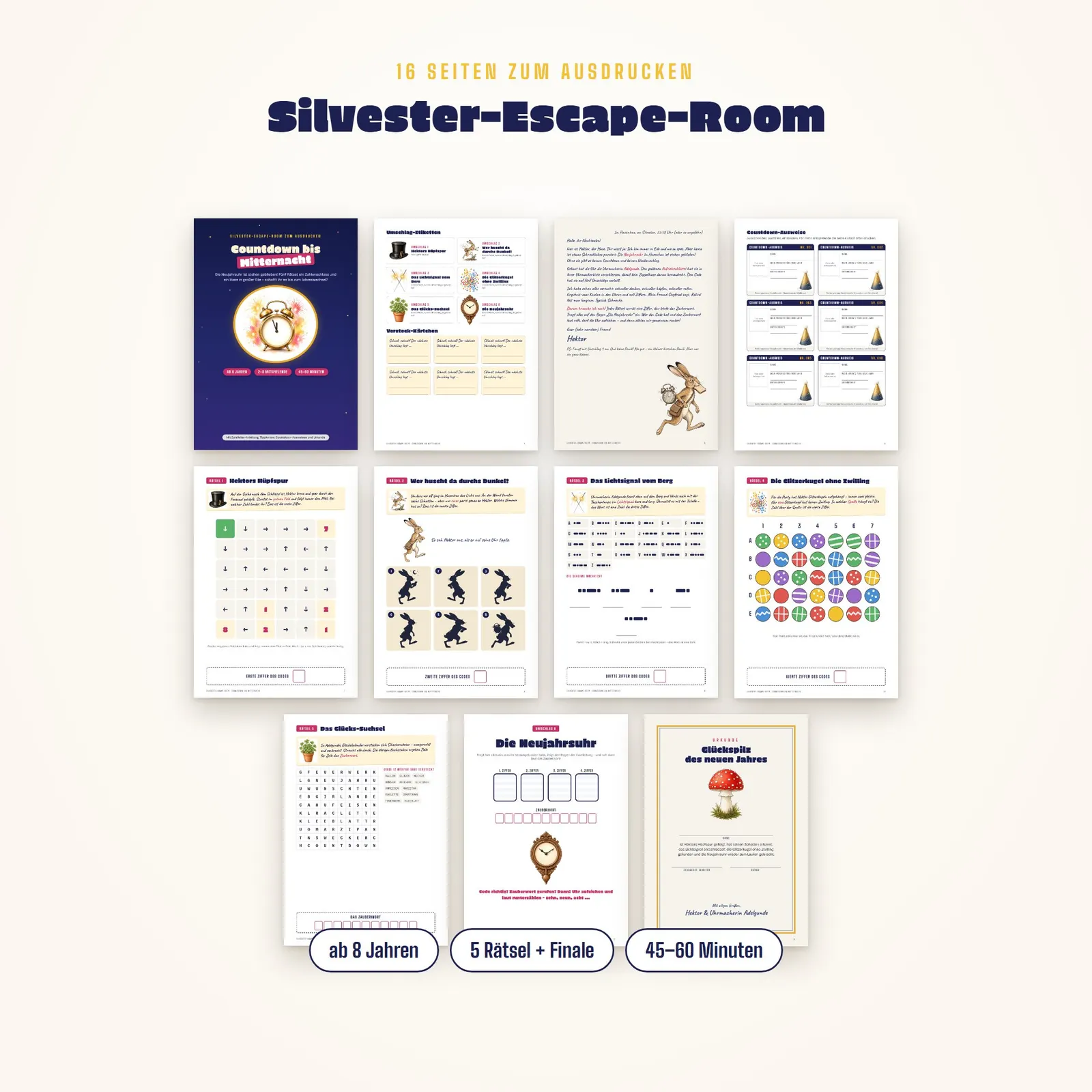 Silvester-Escape-Room für die Familie – Countdown bis Mitternacht Silvester-Escape-Room für die Familie – Countdown bis Mitternacht – Einblick 1