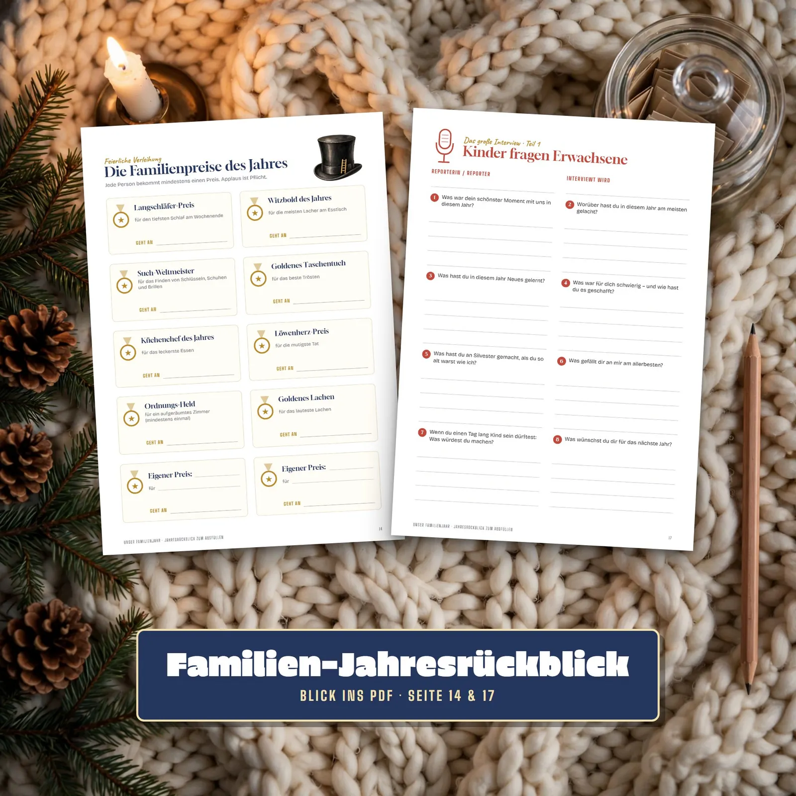 Familien-Jahresrückblick zum Ausfüllen – Unser Familienjahr – Einblick 3