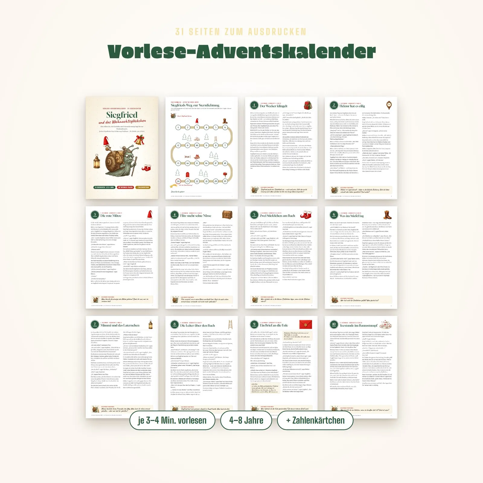 Vorlese-Adventskalender – Siegfried und das Weihnachtsglöckchen – Einblick 1