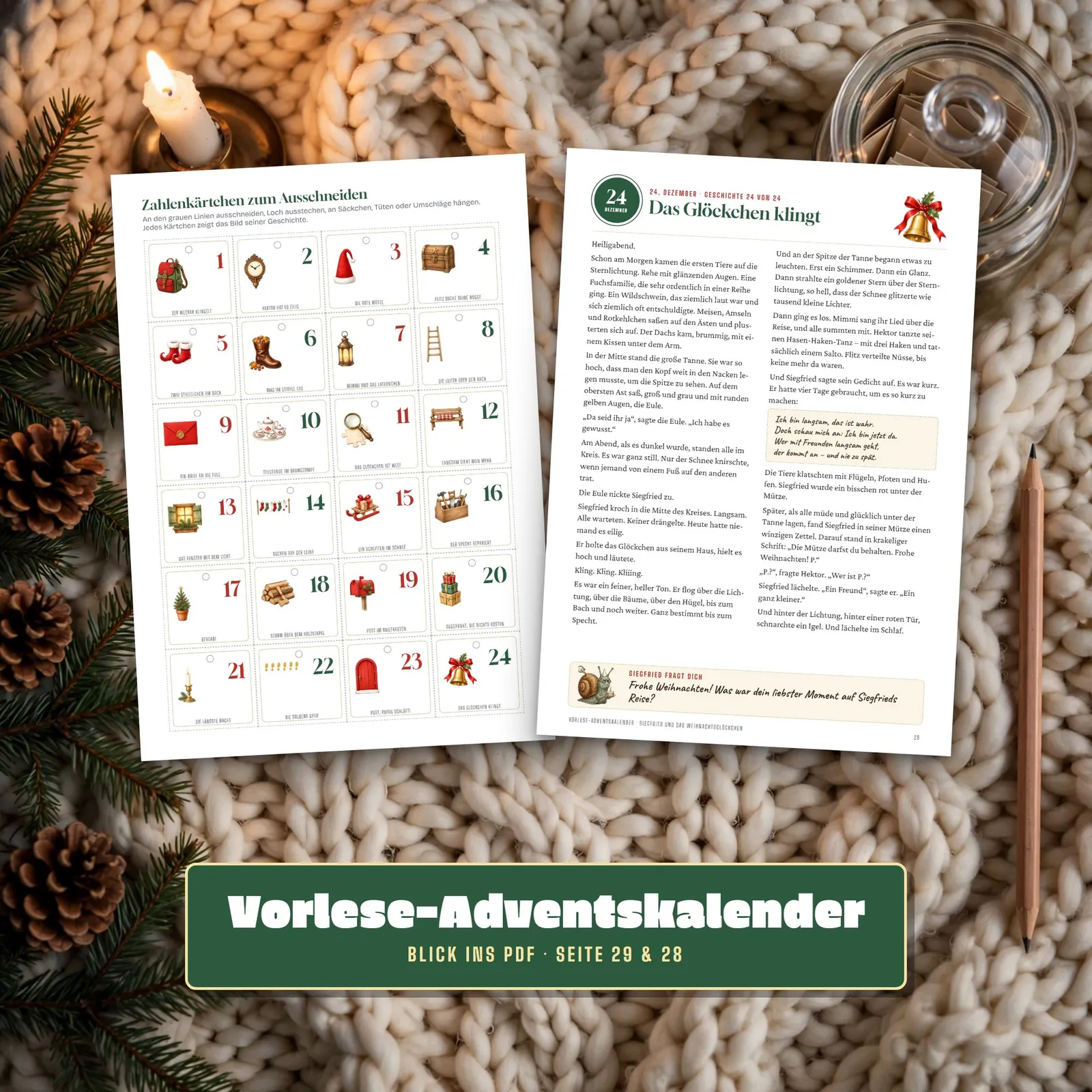 Vorlese-Adventskalender – Siegfried und das Weihnachtsglöckchen – Einblick 3
