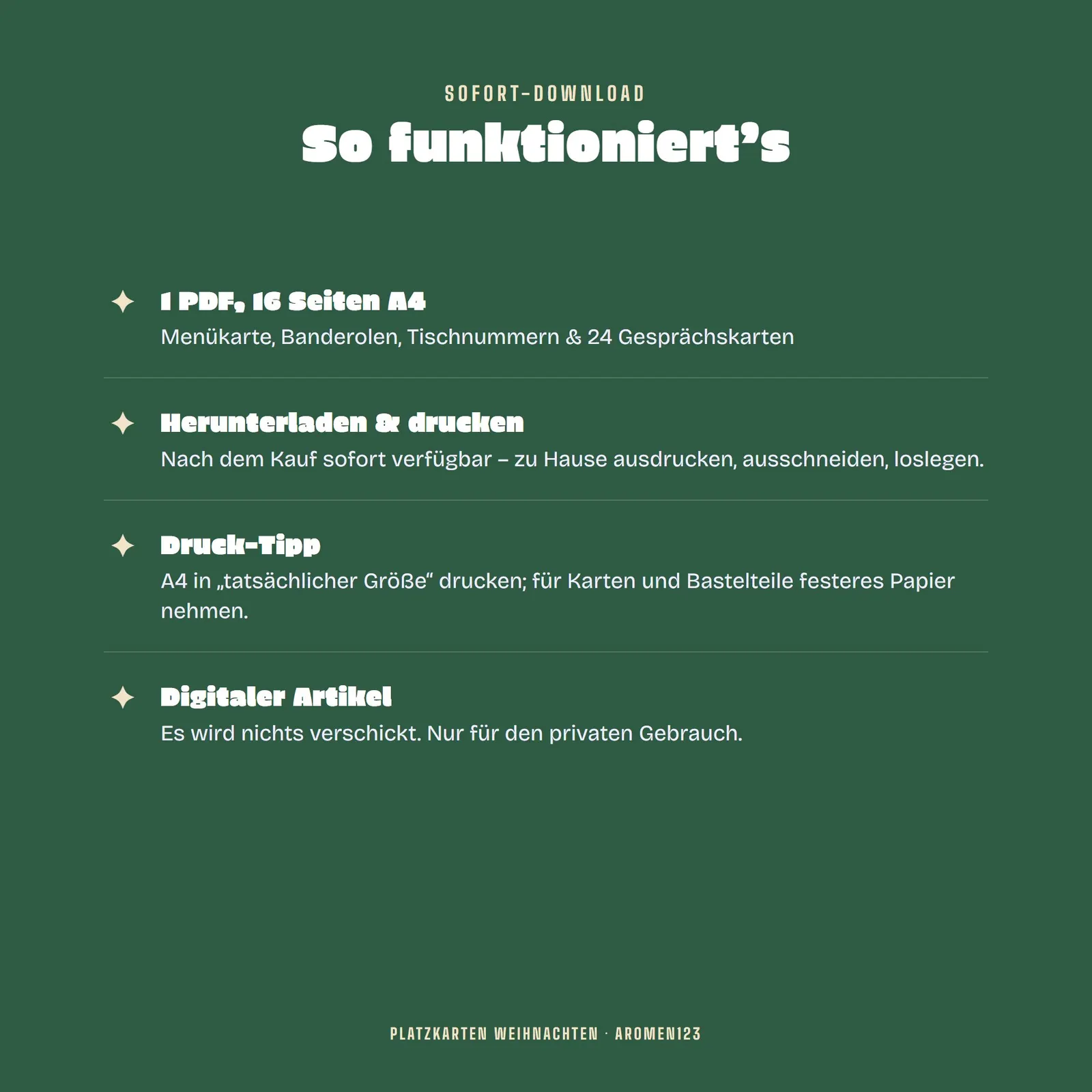 Weihnachtliche Tischdeko zum Ausdrucken – Festtafel Weihnachten Weihnachtliche Tischdeko zum Ausdrucken – Festtafel Weihnachten – Einblick 4