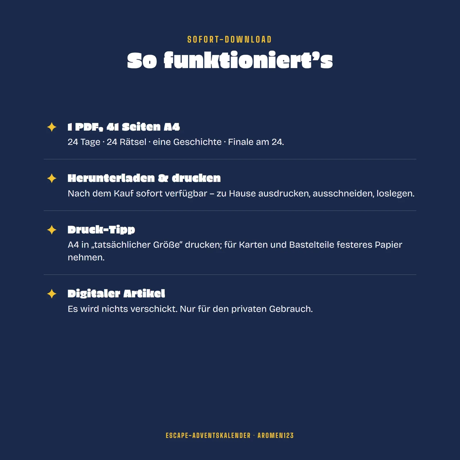 Escape-Room-Adventskalender – Der verschwundene Weihnachtsstern – Einblick 4