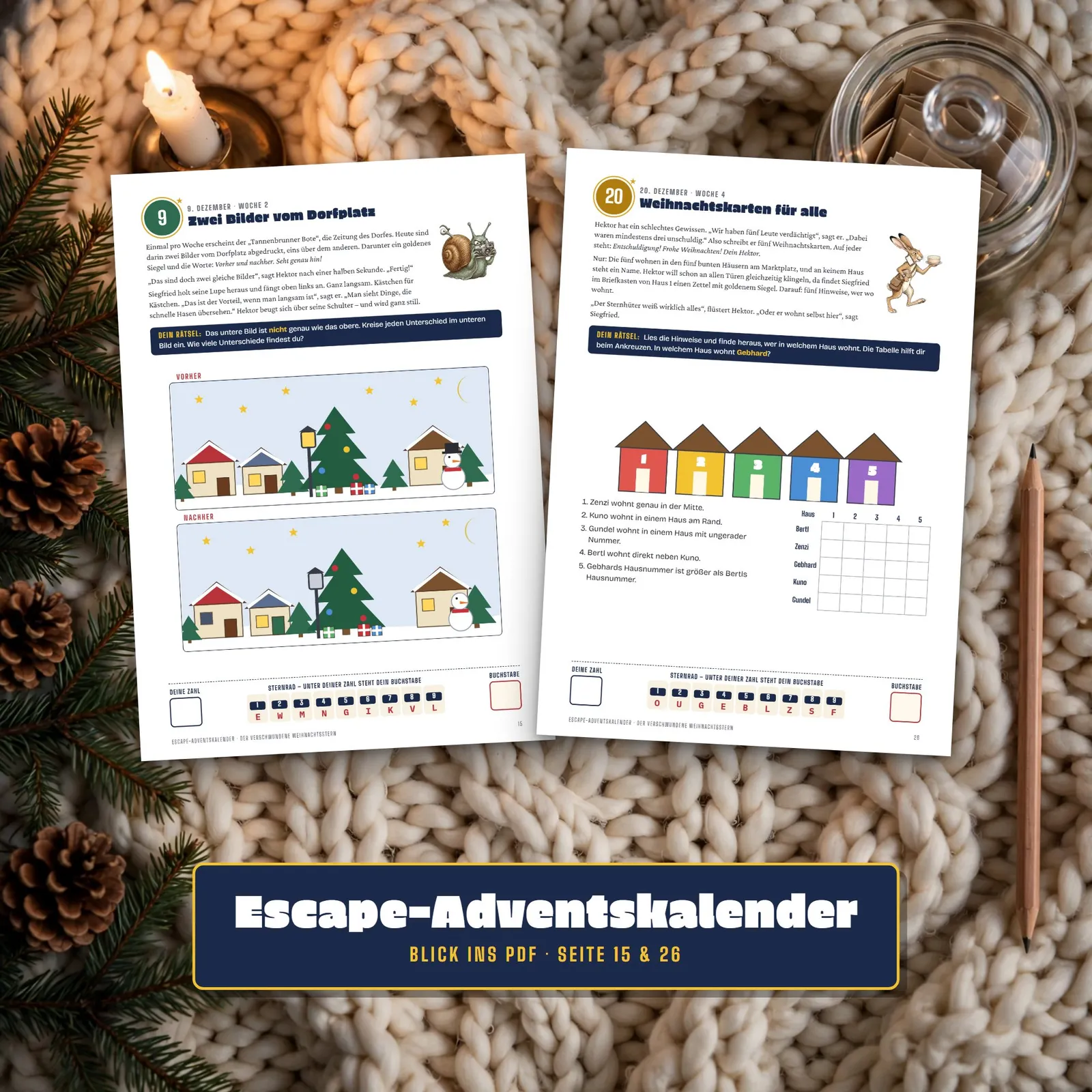 Escape-Room-Adventskalender – Der verschwundene Weihnachtsstern – Einblick 3