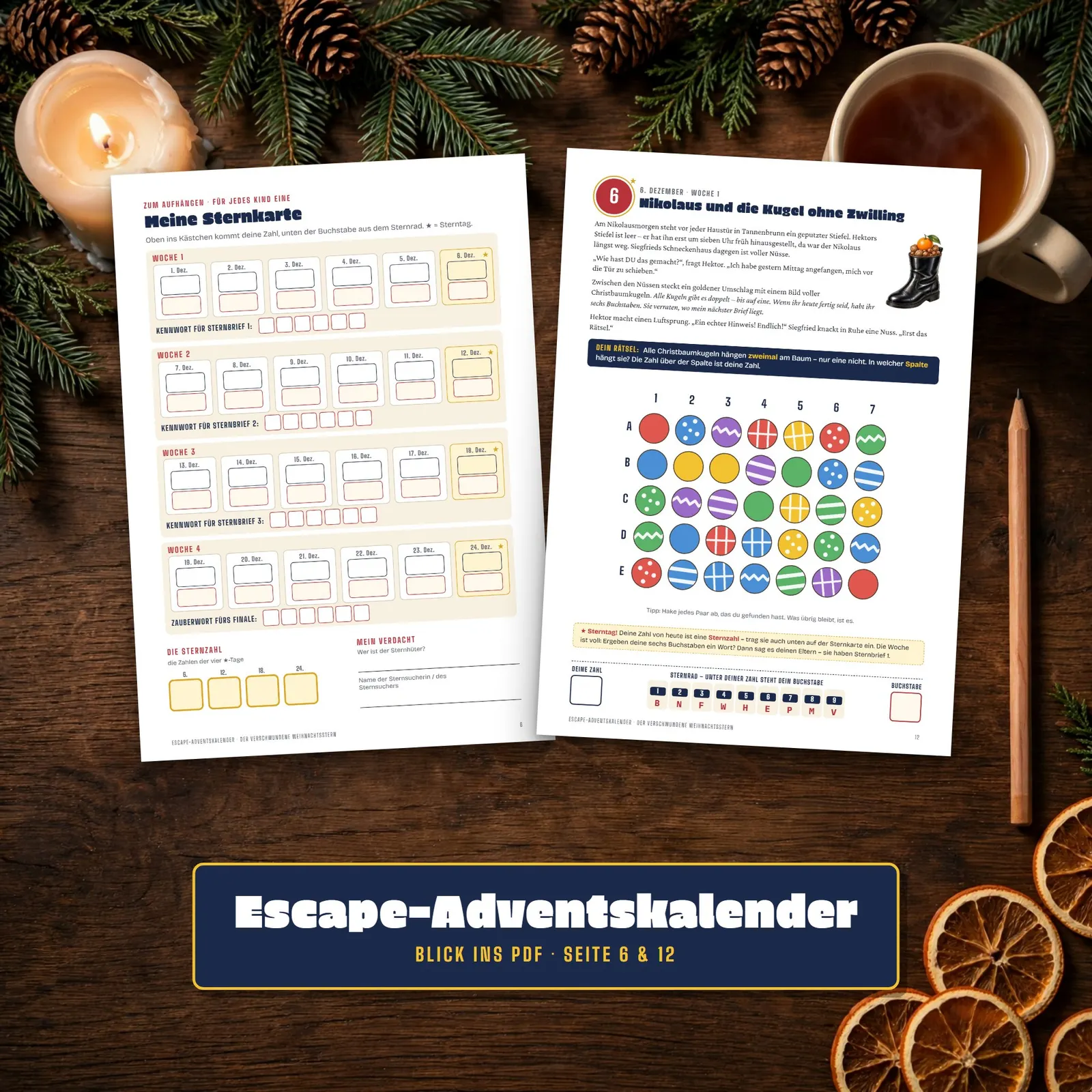 Escape-Room-Adventskalender – Der verschwundene Weihnachtsstern – Einblick 2