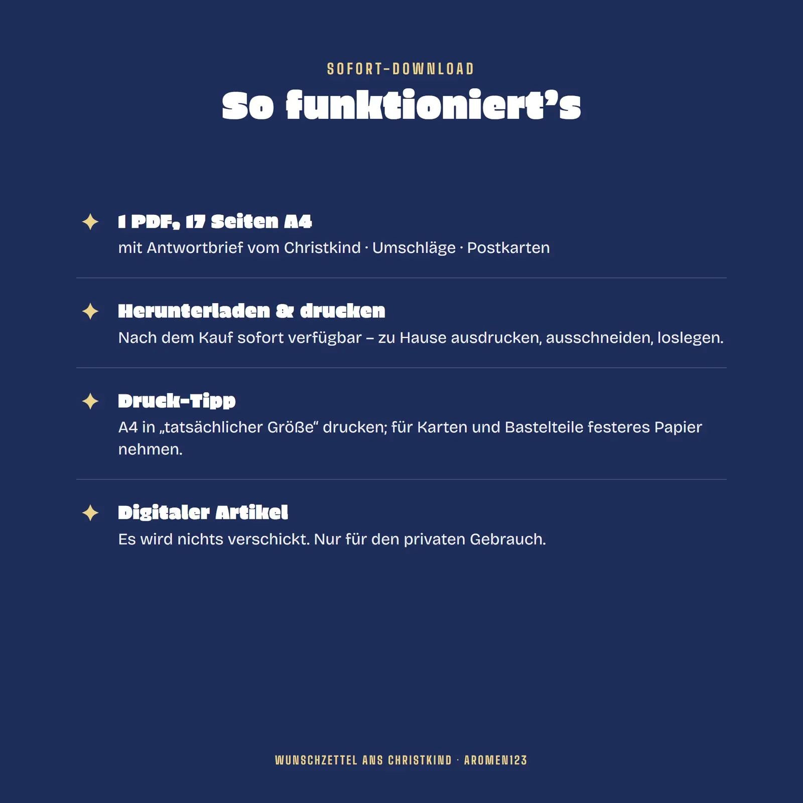 Wunschzettel und Antwortbrief vom Christkind – Post ans Christkind – Einblick 4