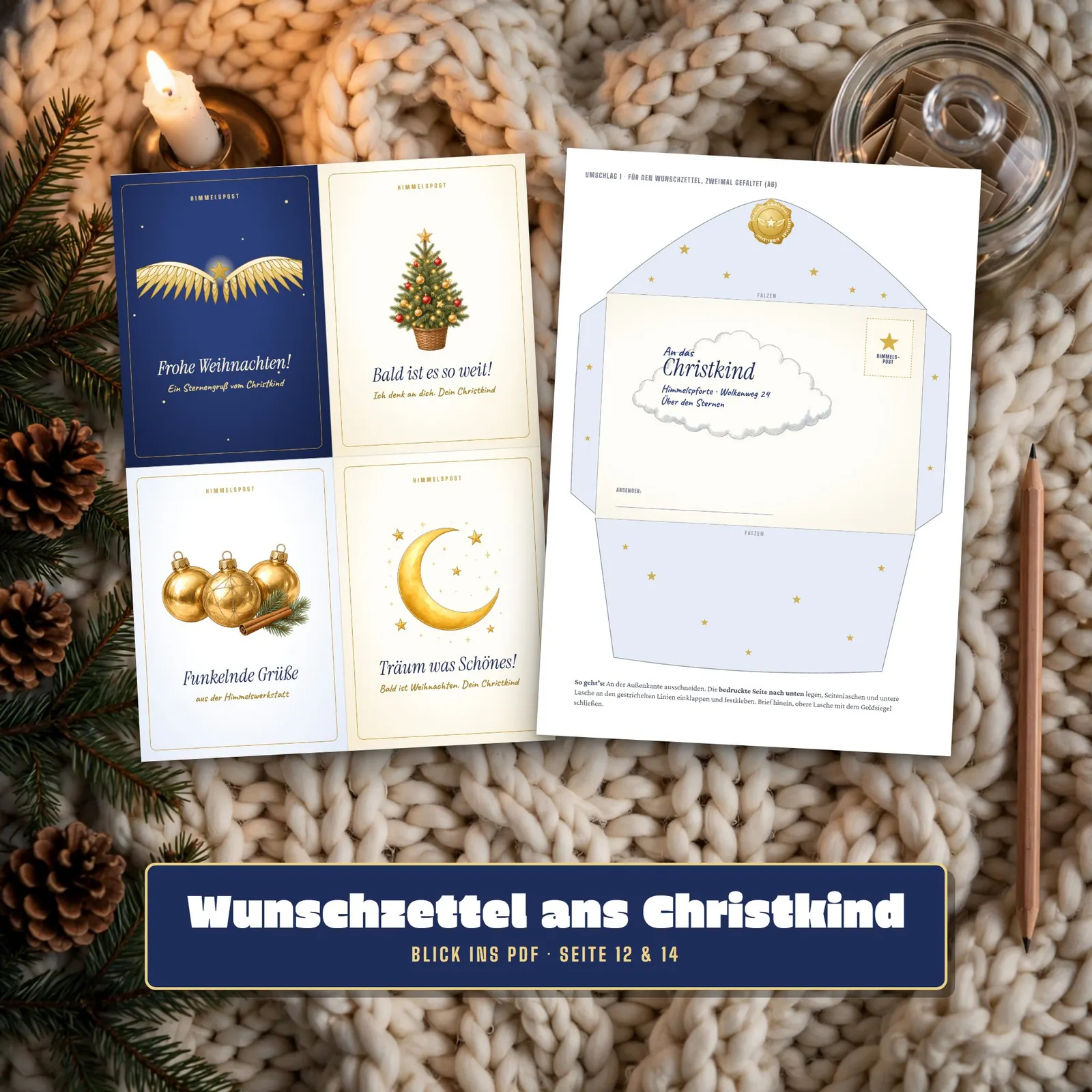 Wunschzettel und Antwortbrief vom Christkind – Post ans Christkind – Einblick 3