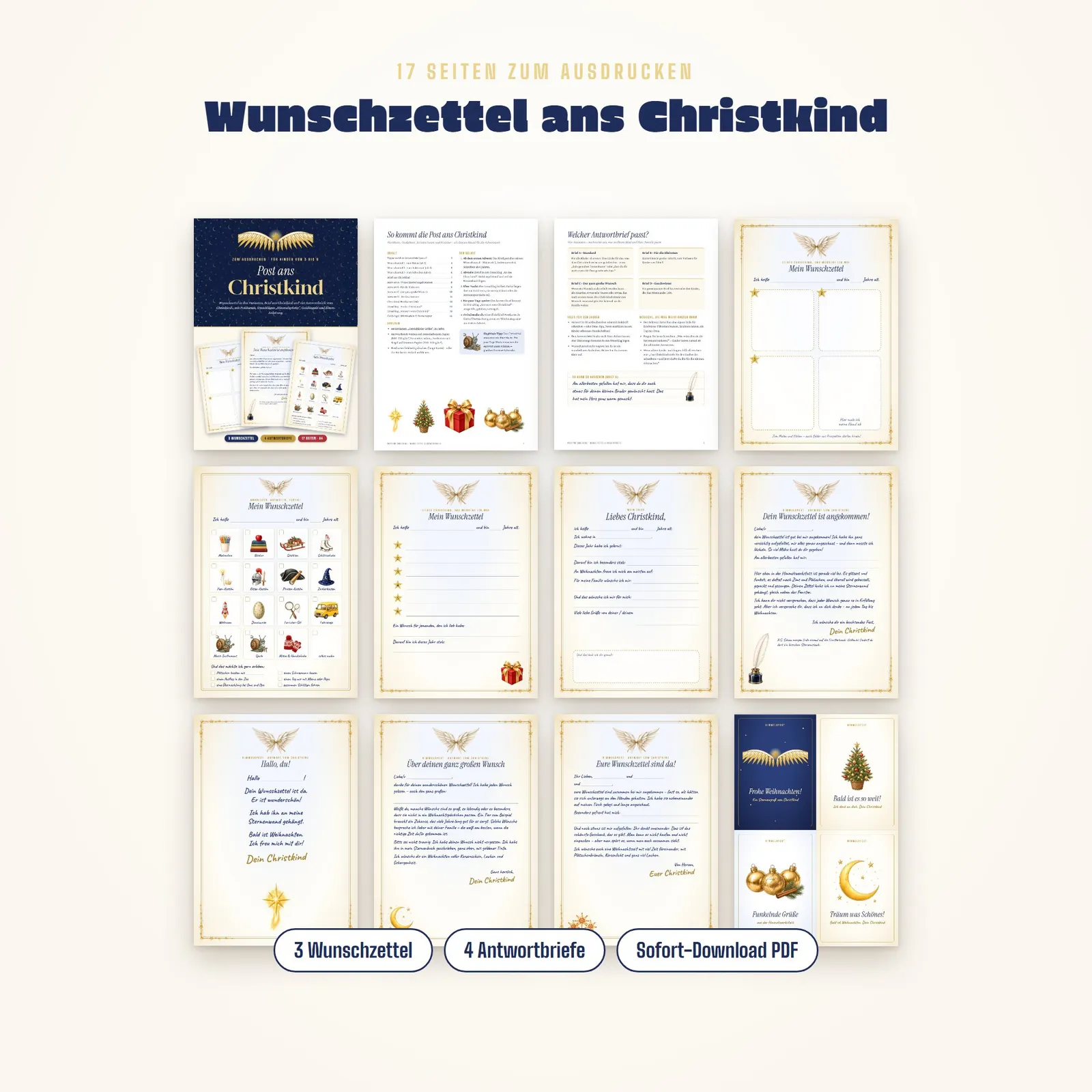 Wunschzettel und Antwortbrief vom Christkind – Post ans Christkind – Einblick 1