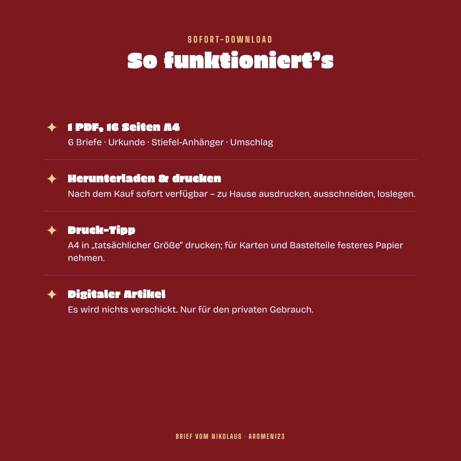 Nikolausbrief zum Ausdrucken – Post vom Nikolaus für Kinder – Einblick 4