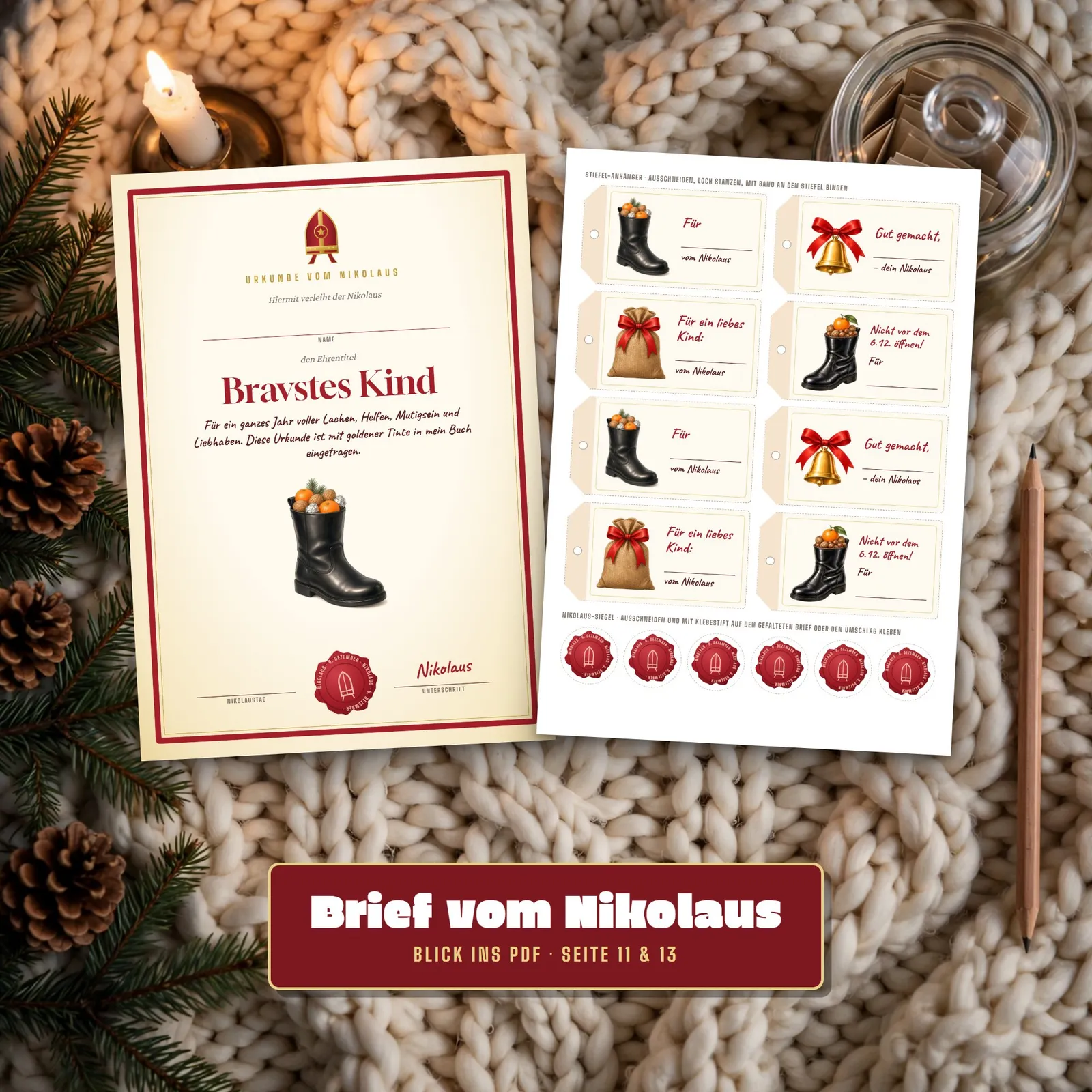 Nikolausbrief zum Ausdrucken – Post vom Nikolaus für Kinder – Einblick 3