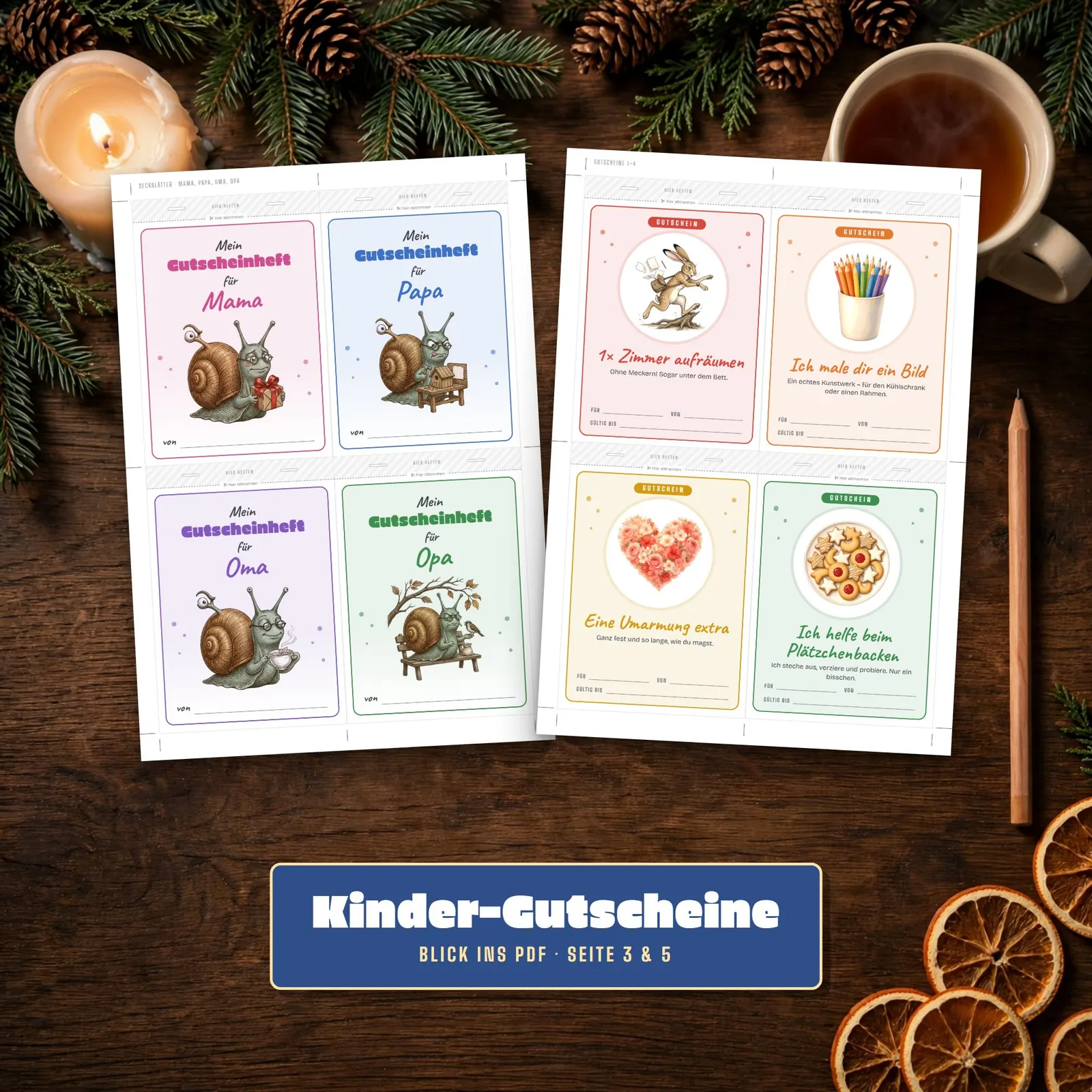 Kinder-Gutscheine zum Verschenken – Mein Gutscheinheft – Einblick 2