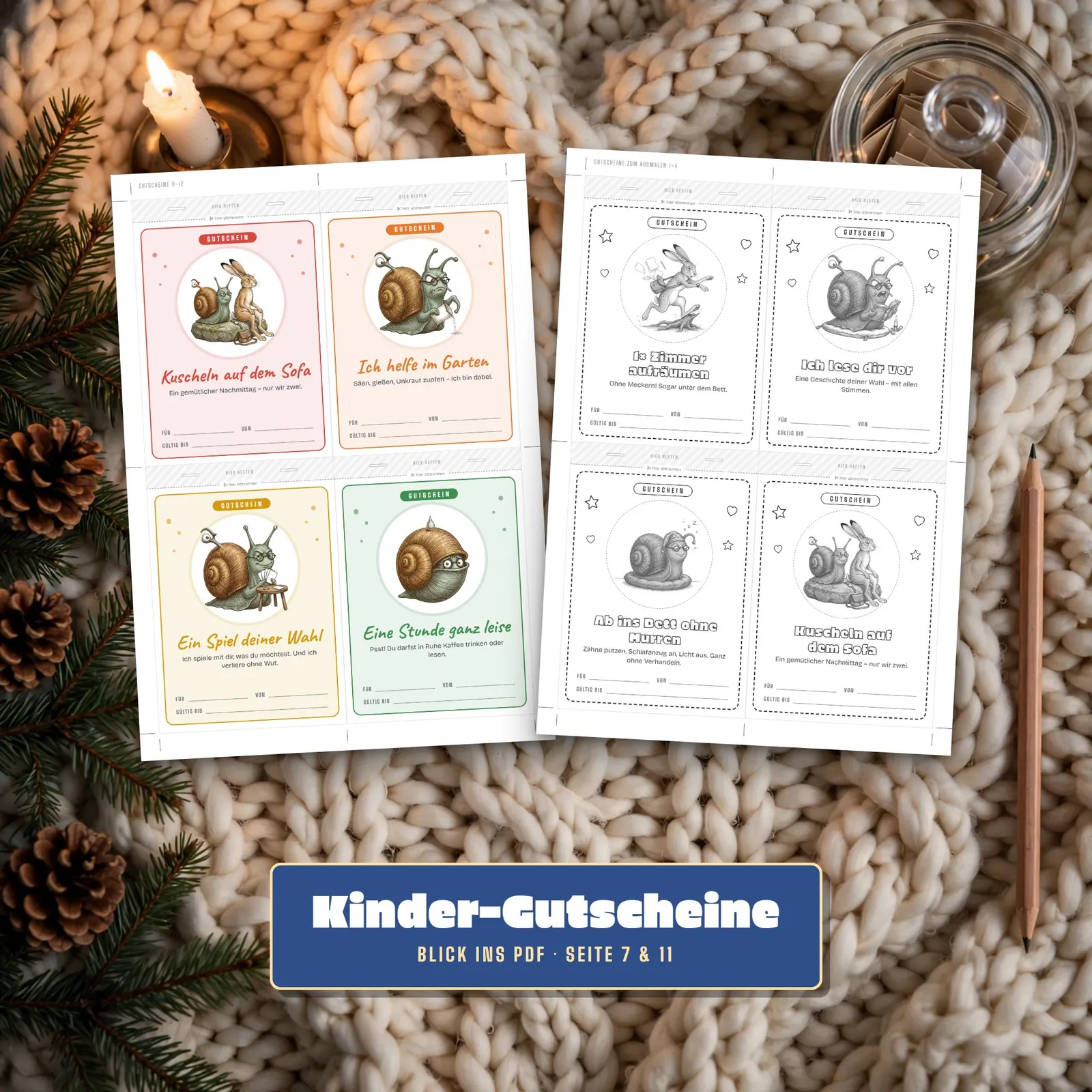 Kinder-Gutscheine zum Verschenken – Mein Gutscheinheft – Einblick 3