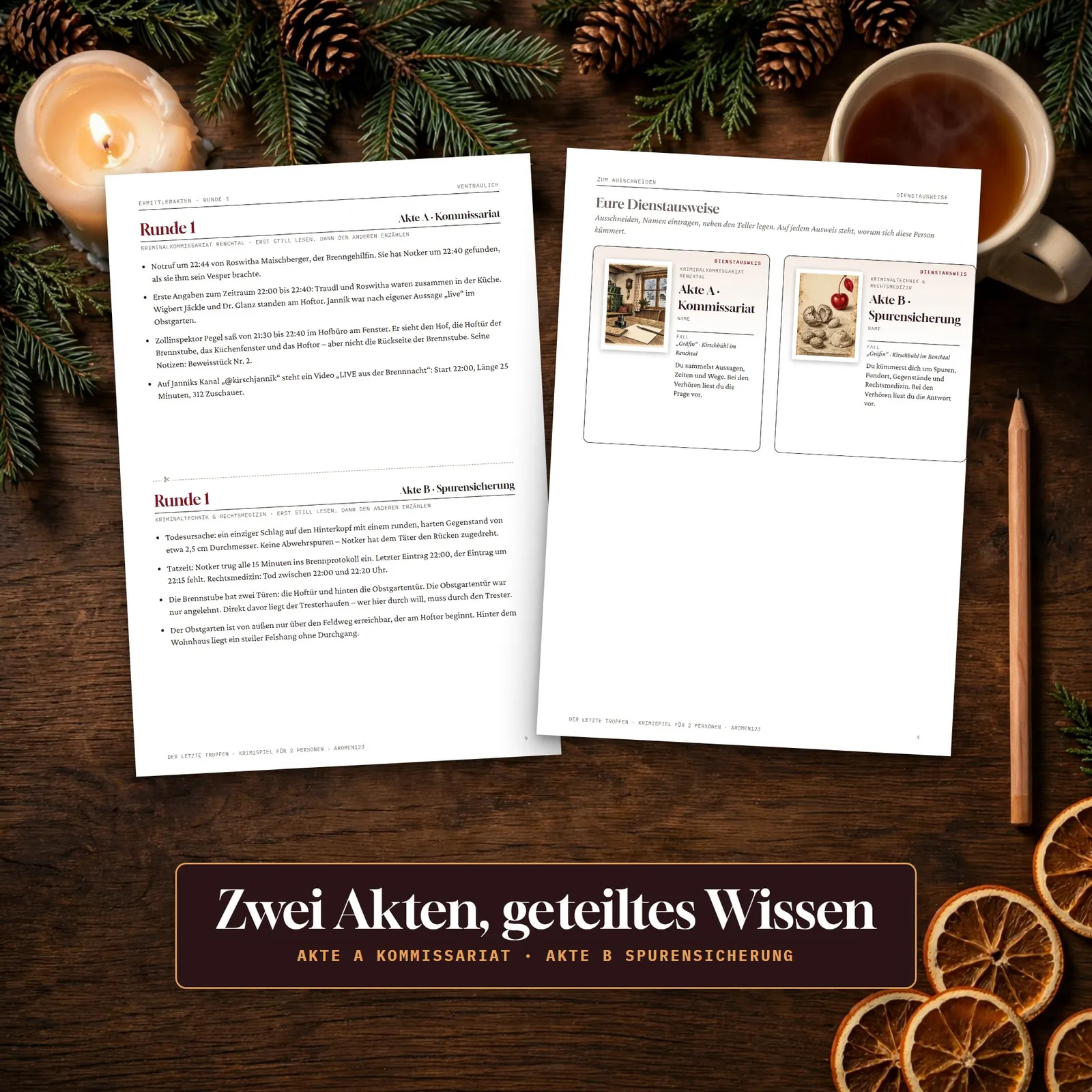 Krimi für zwei zum Ausdrucken – Der letzte Tropfen – Einblick 2