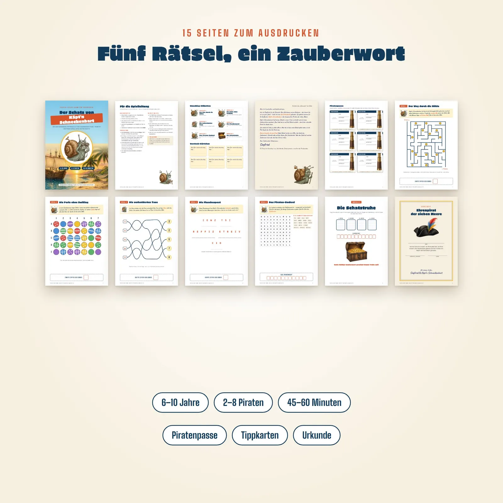 Piraten-Escape-Room – Der Schatz von Käpt’n Schneckenbart – Einblick 1
