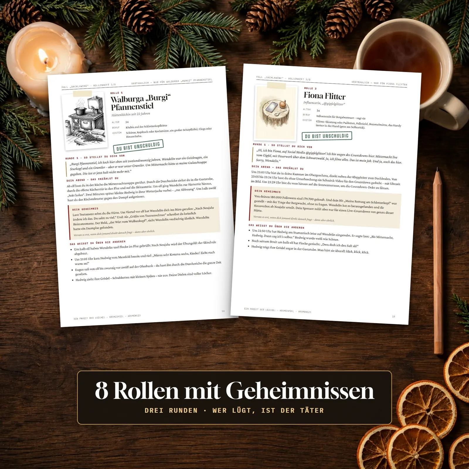 Silvester-Krimispiel für 6–8 Personen – Ein Prosit der Leiche! – Einblick 2