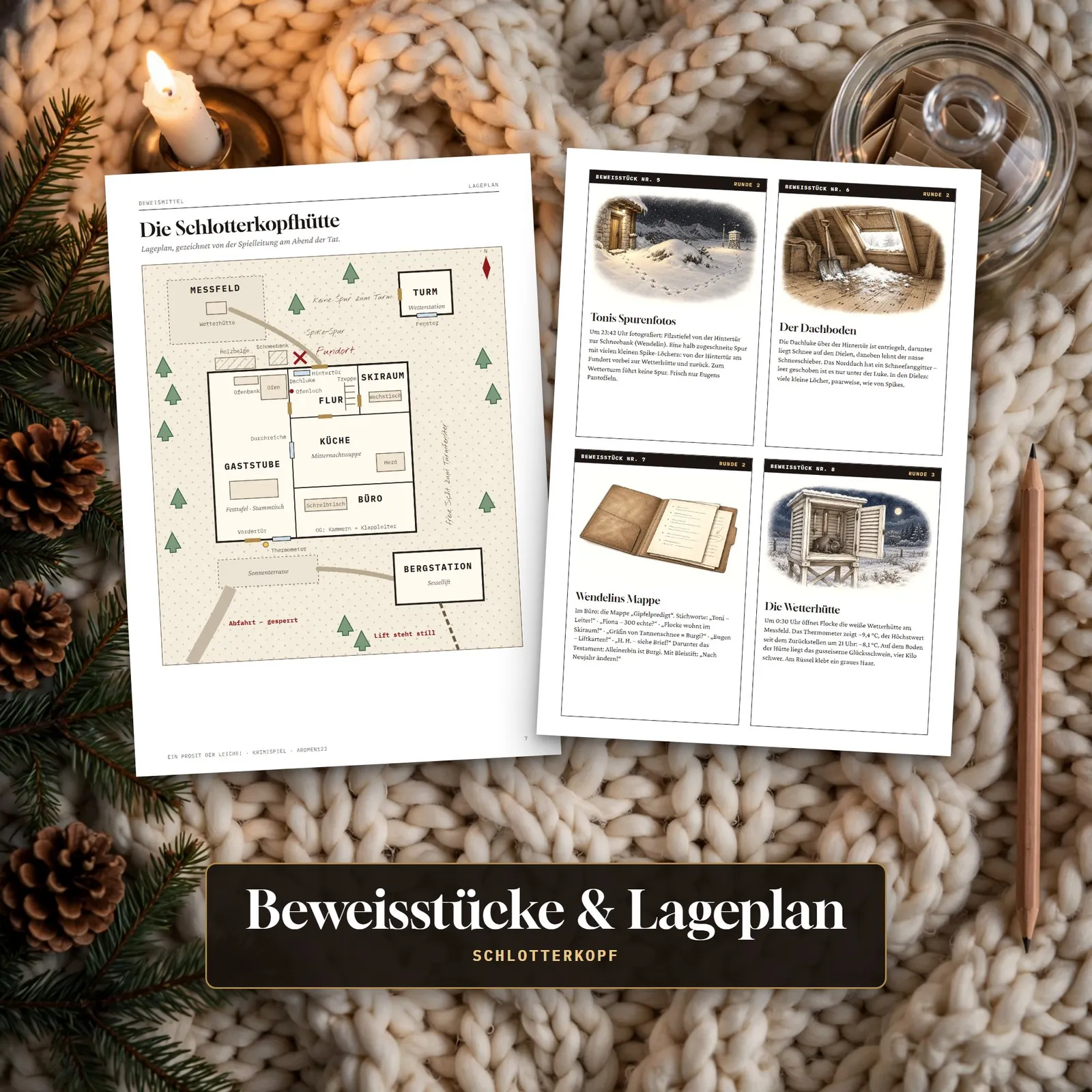 Silvester-Krimispiel für 6–8 Personen – Ein Prosit der Leiche! – Einblick 3
