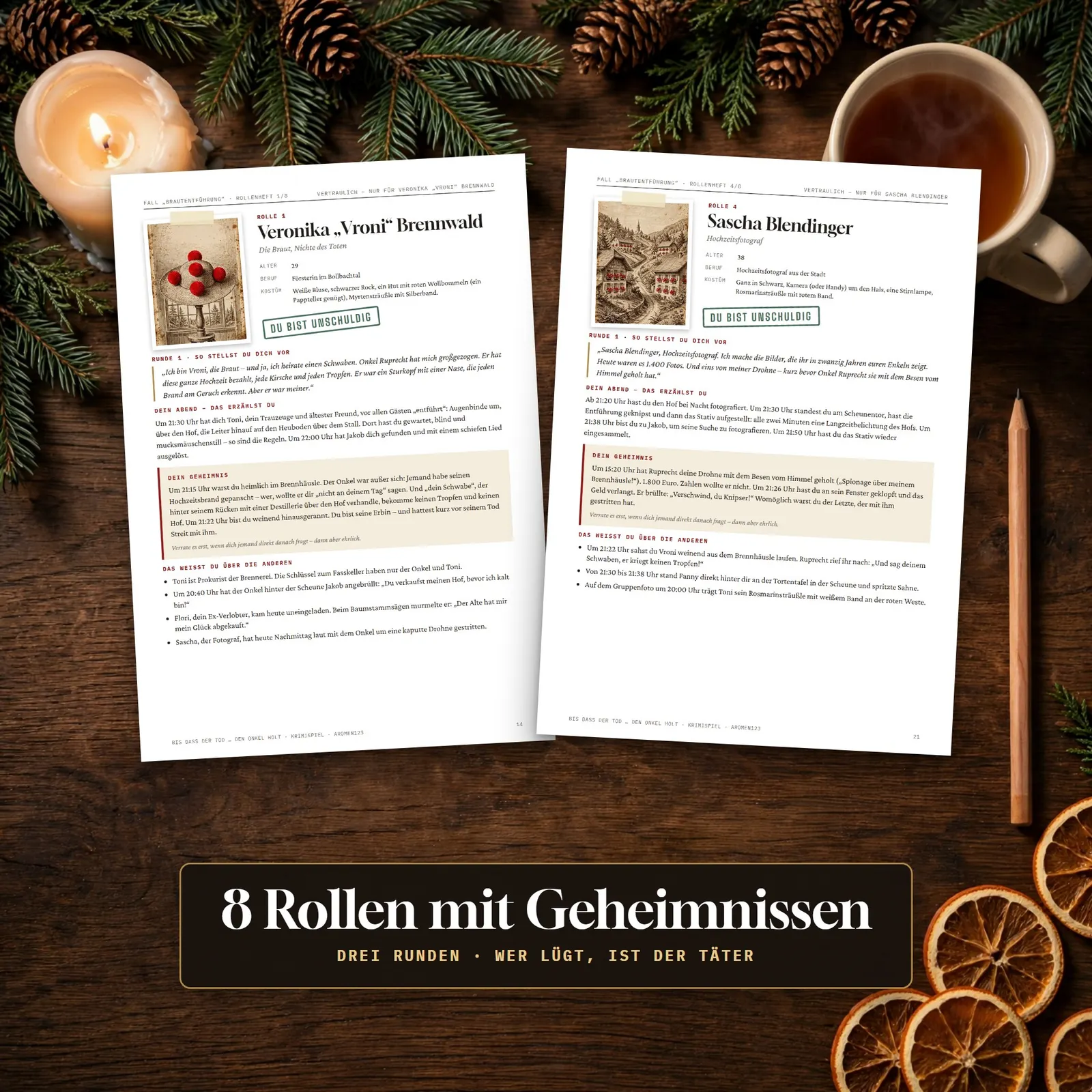 Hochzeitskrimi zum Ausdrucken – Bis dass der Tod … den Onkel holt – Einblick 2