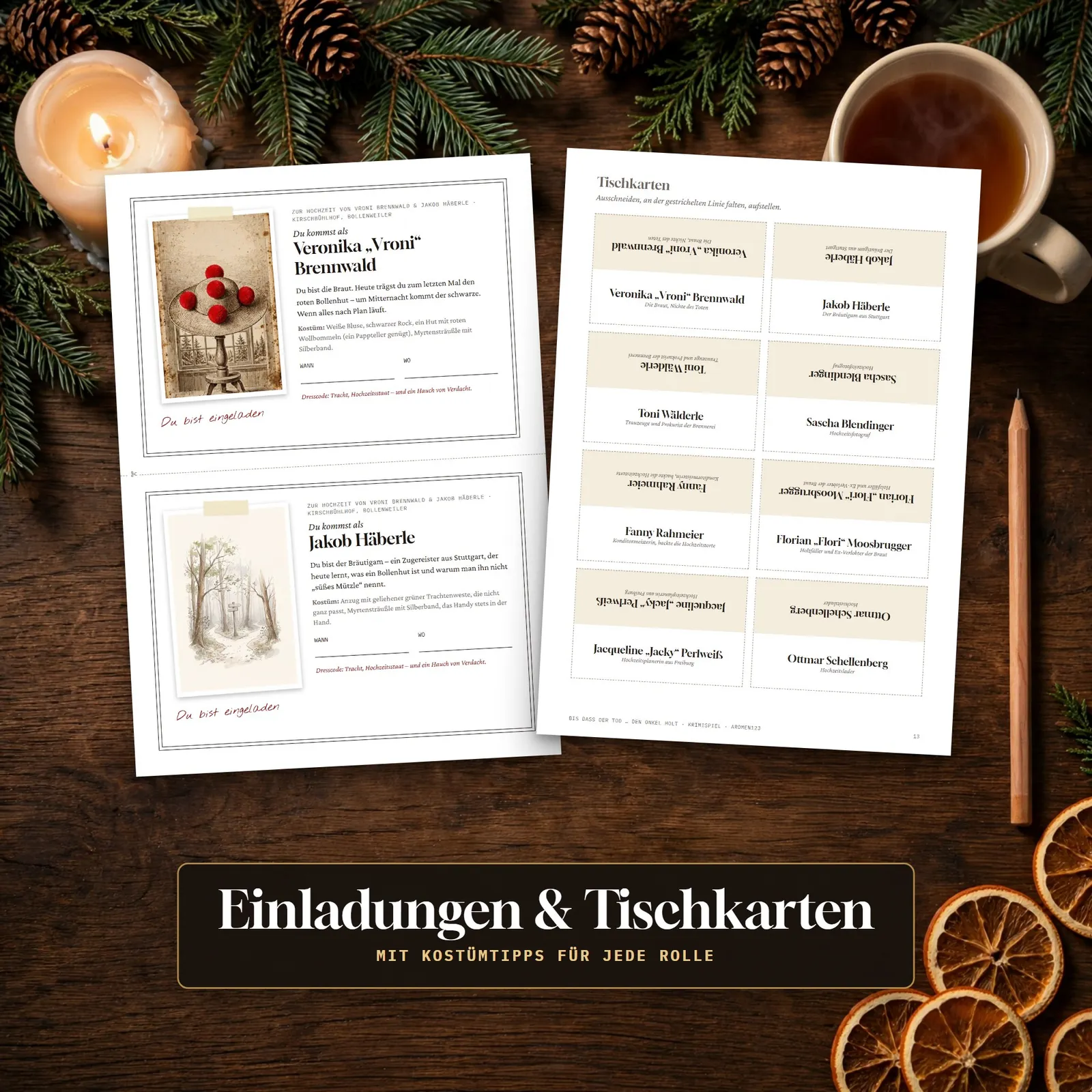 Hochzeitskrimi zum Ausdrucken – Bis dass der Tod … den Onkel holt – Einblick 4