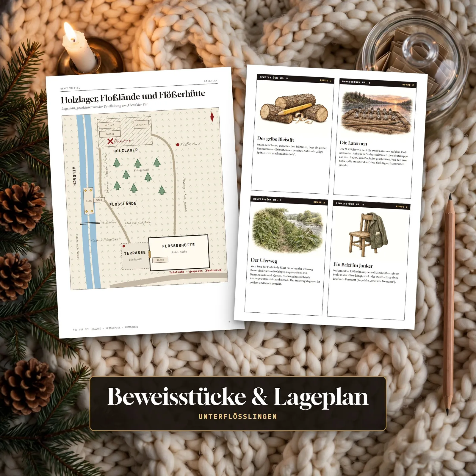 Sommer-Krimispiel zum Ausdrucken – Tod auf dem Holzweg Sommer-Krimispiel zum Ausdrucken – Tod auf dem Holzweg – Einblick 3