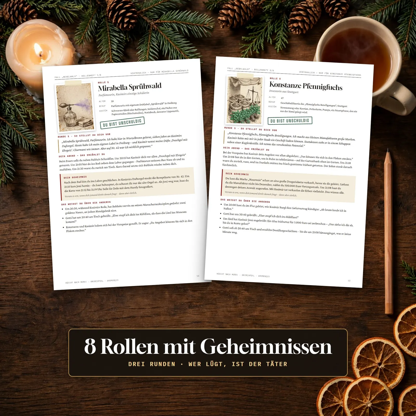 Krimispiel für Erwachsene – Riecht nach Mord! Krimispiel für Erwachsene – Riecht nach Mord! – Einblick 2